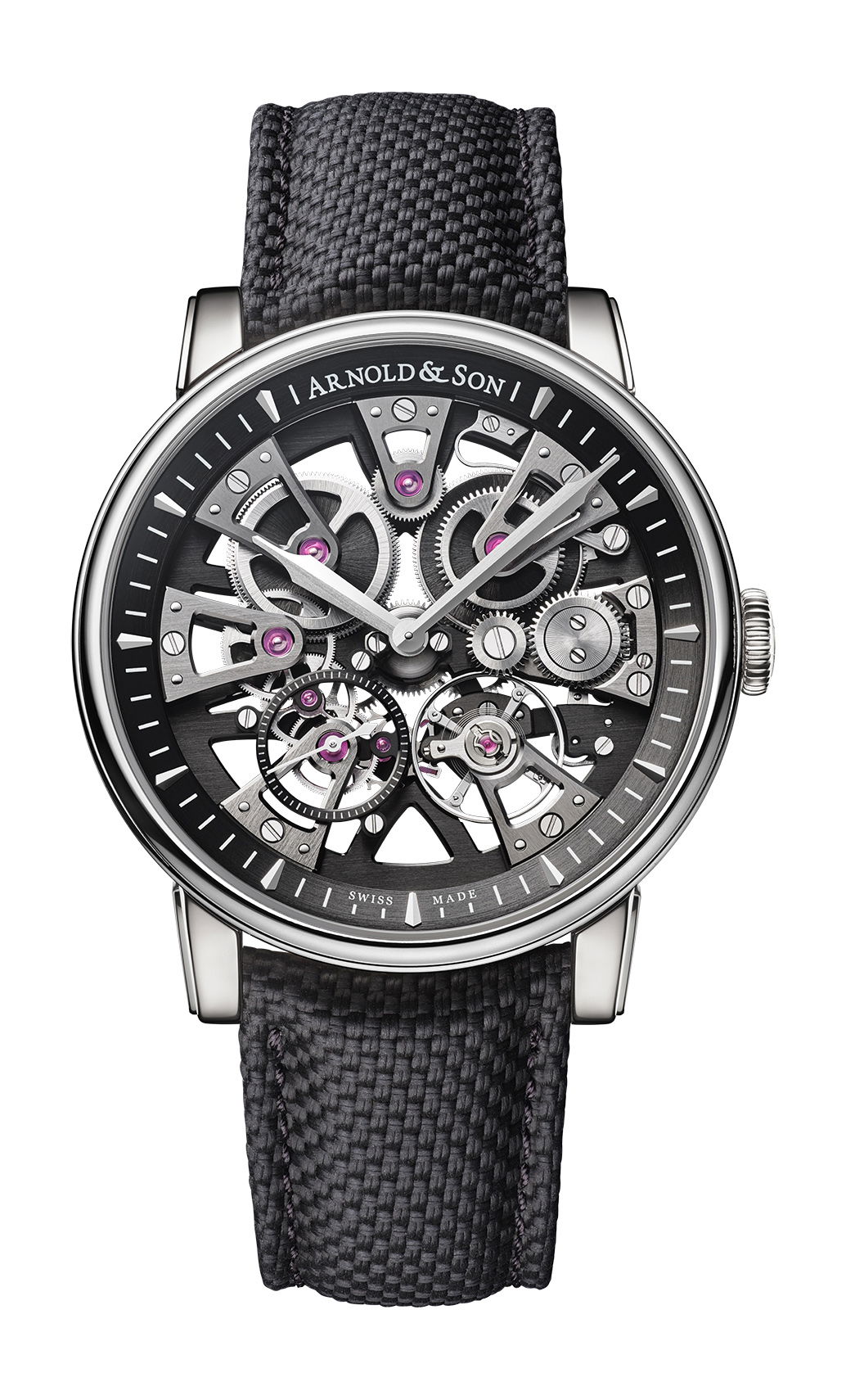 Arnold & Son Nebula 41.5 Steel luxury timepiece - detailed view