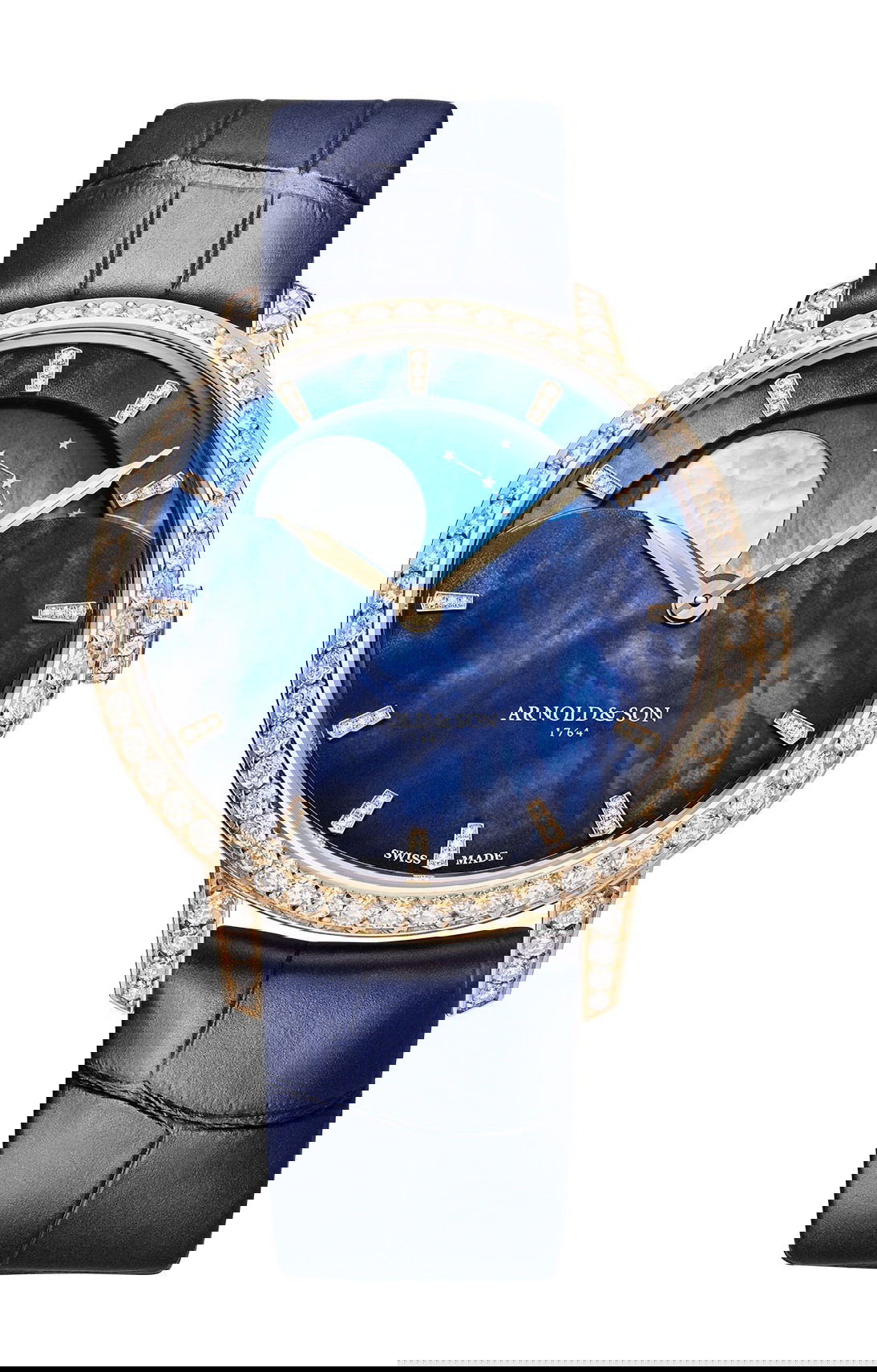 Arnold & Son Perpetual Moon 38 Red Gold luxury timepiece - detailed view
