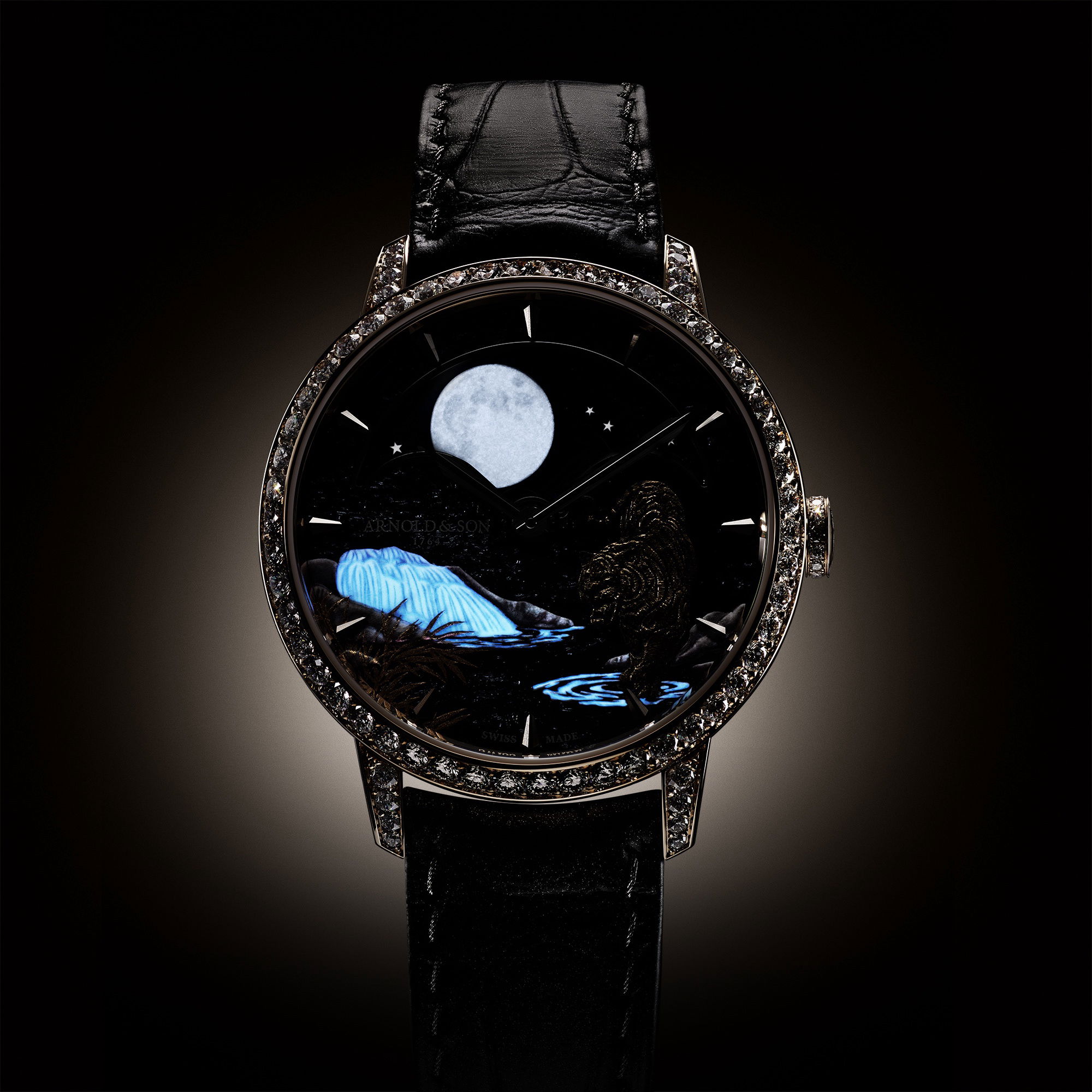 Arnold & Son Perpetual Moon 38 Red Gold “Year of the Tiger” - View 3