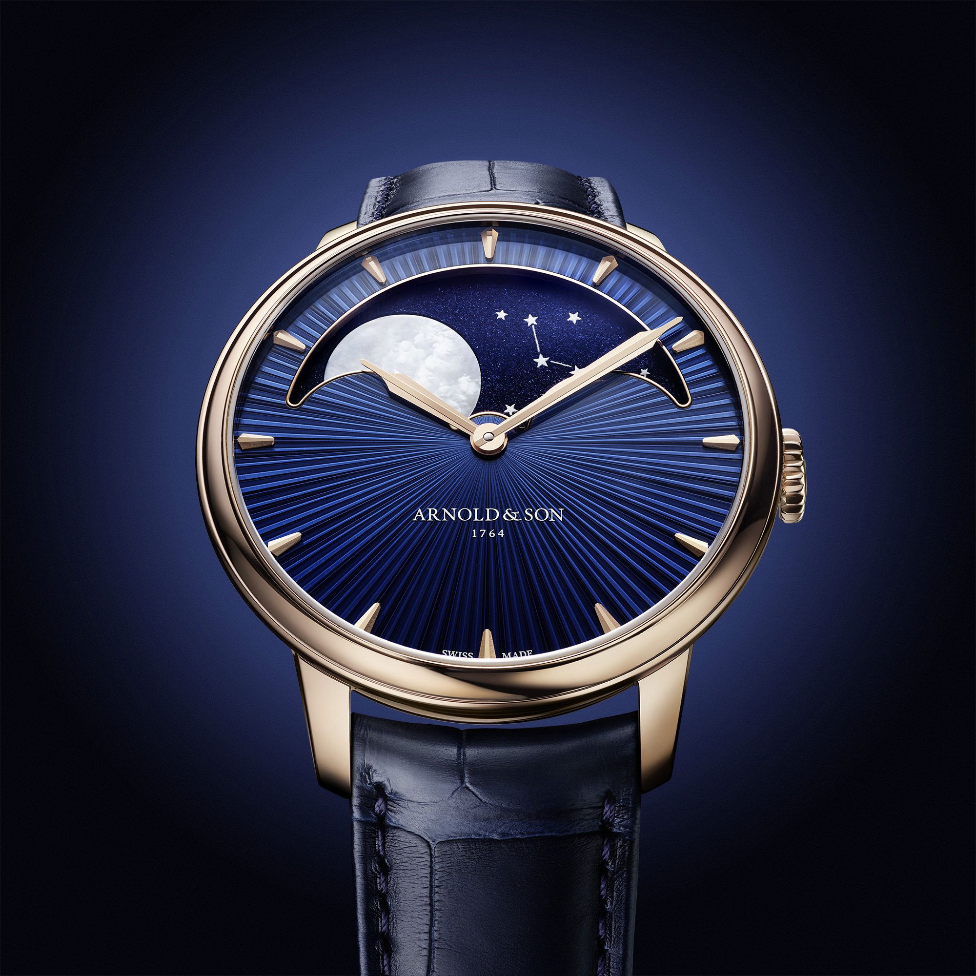 Arnold & Son Perpetual Moon 41.5 Red Gold - View 3