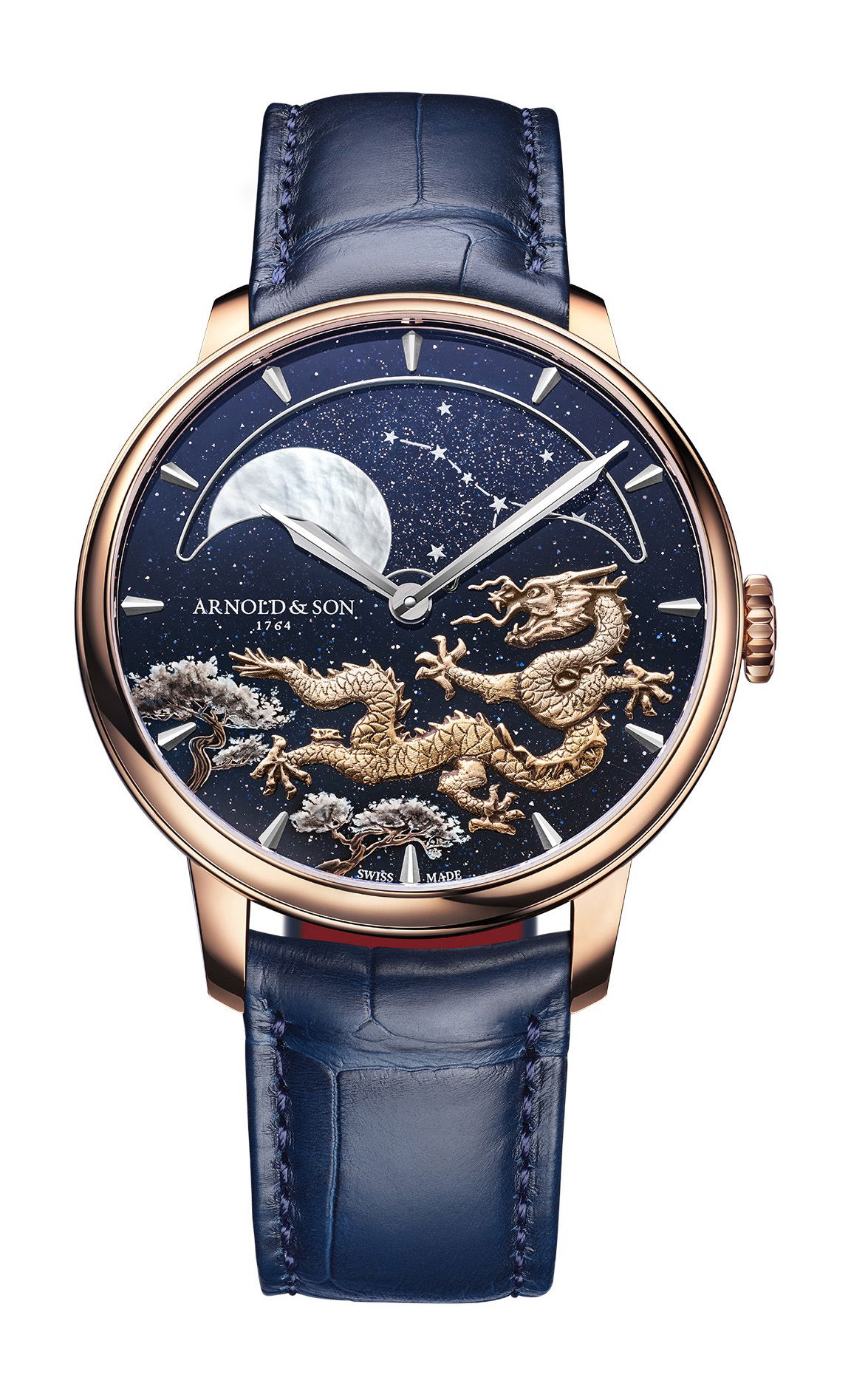 Arnold & Son Perpetual Moon 41.5 Red Gold “Year of the Dragon”