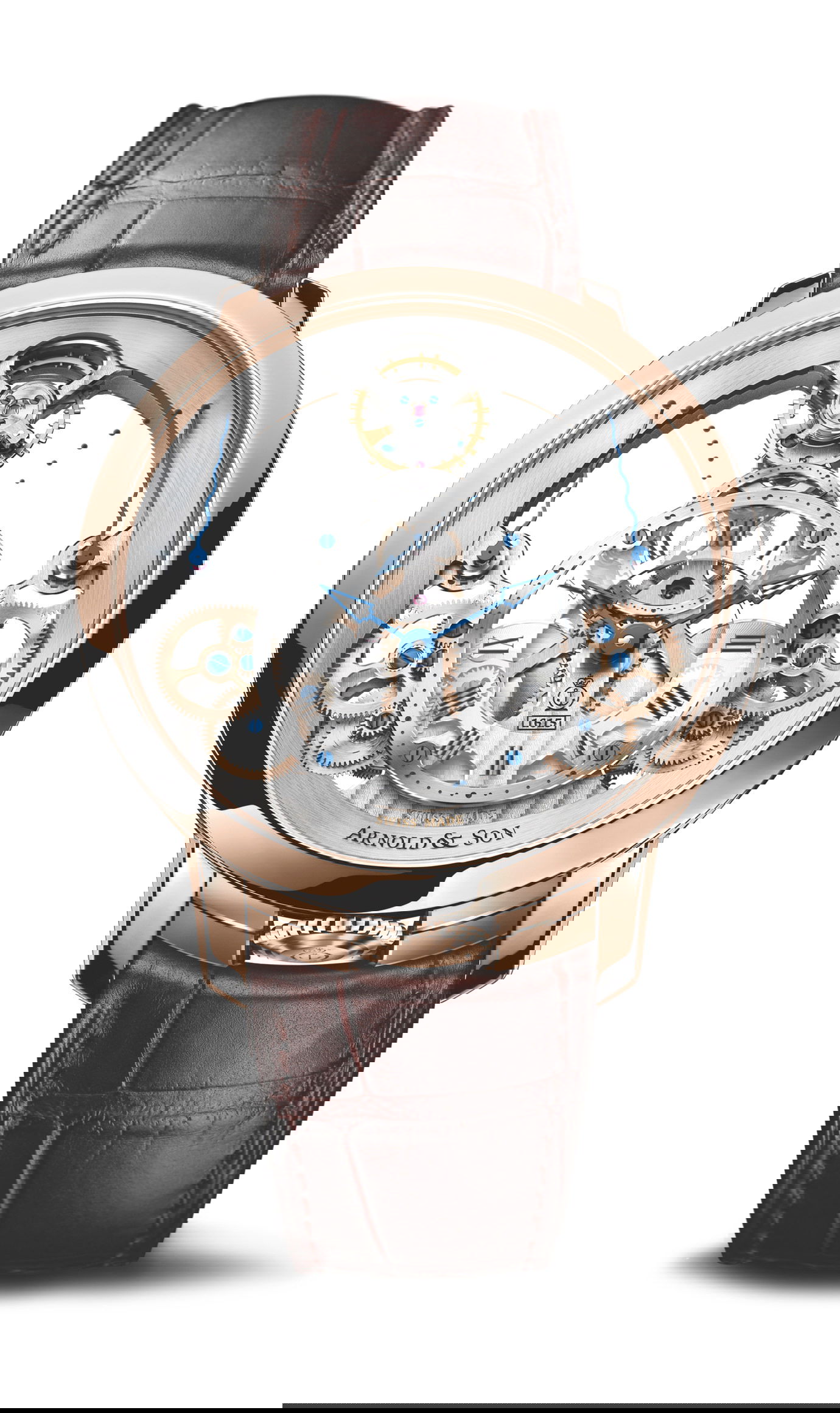 Arnold & Son Time Pyramid Steel luxury timepiece - detailed view