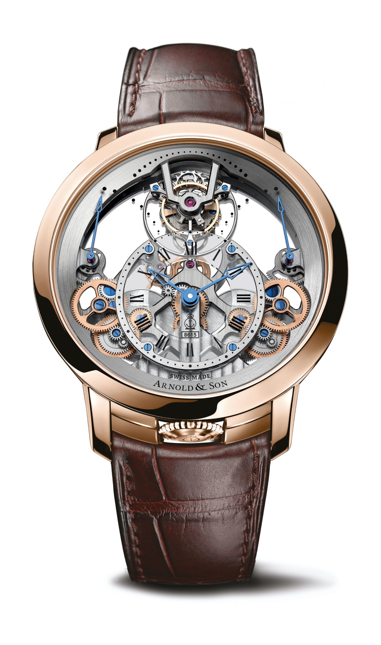 Arnold & Son Time Pyramid Tourbillon Gold luxury timepiece - detailed view
