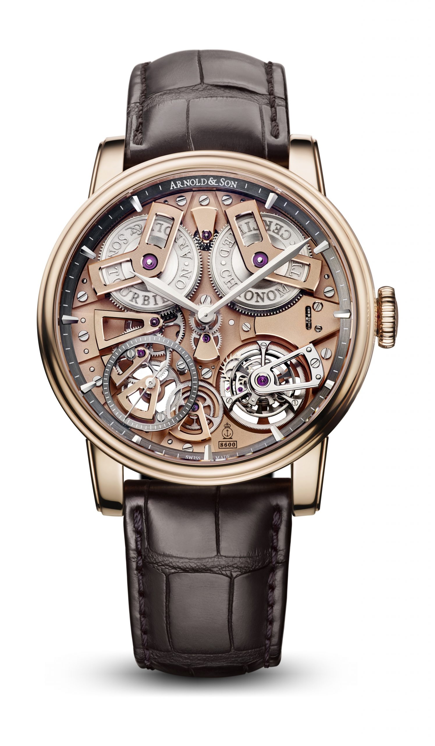 Arnold & Son Tourbillon Chronometer 36 Gold luxury timepiece - detailed view