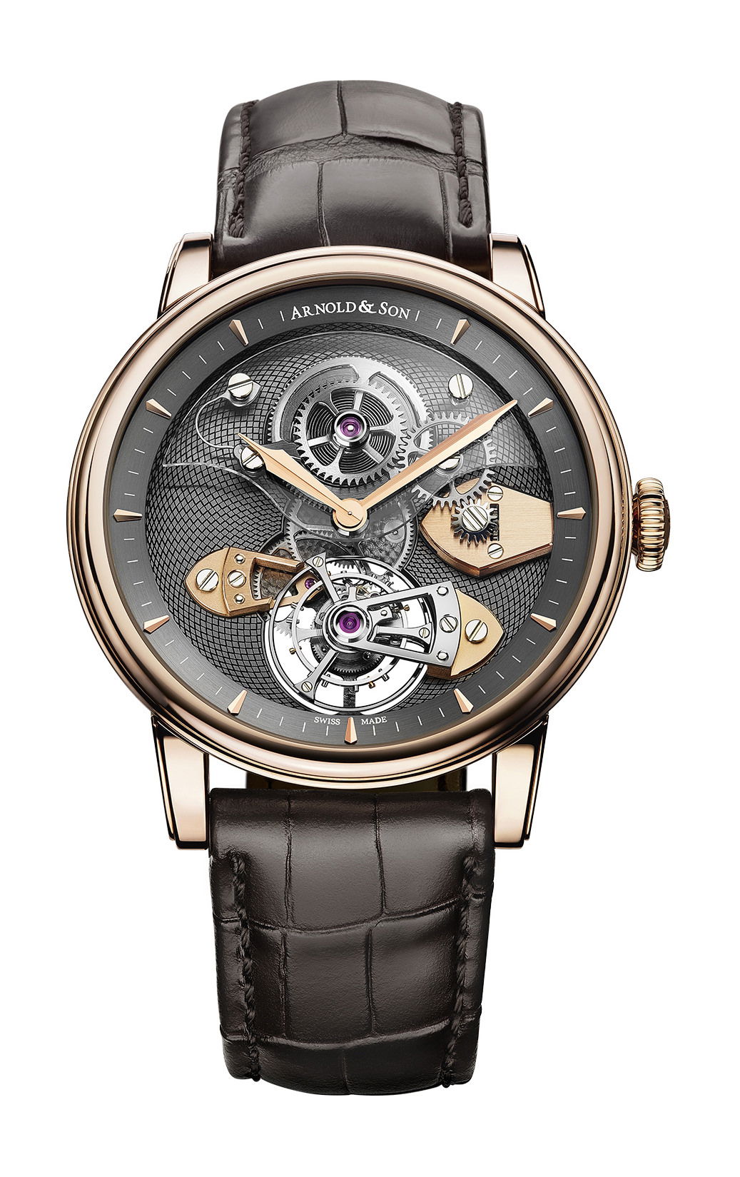 Arnold & Son Tourbillon Escapement Sapphire luxury timepiece - detailed view