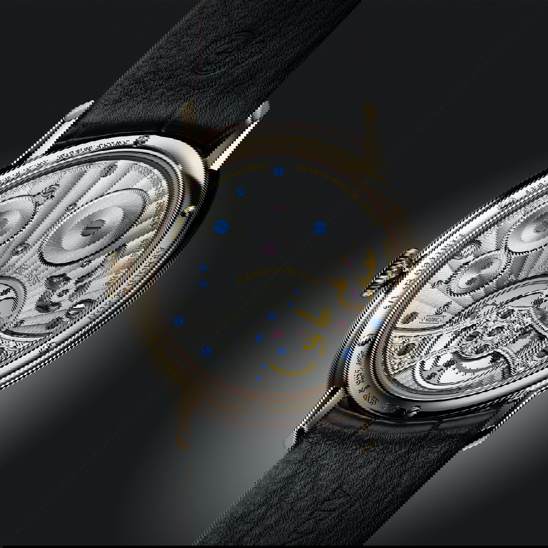 Arnold & Son Ultrathin Tourbillon Red Gold Dragon & Phoenix Eudialyte - View 3