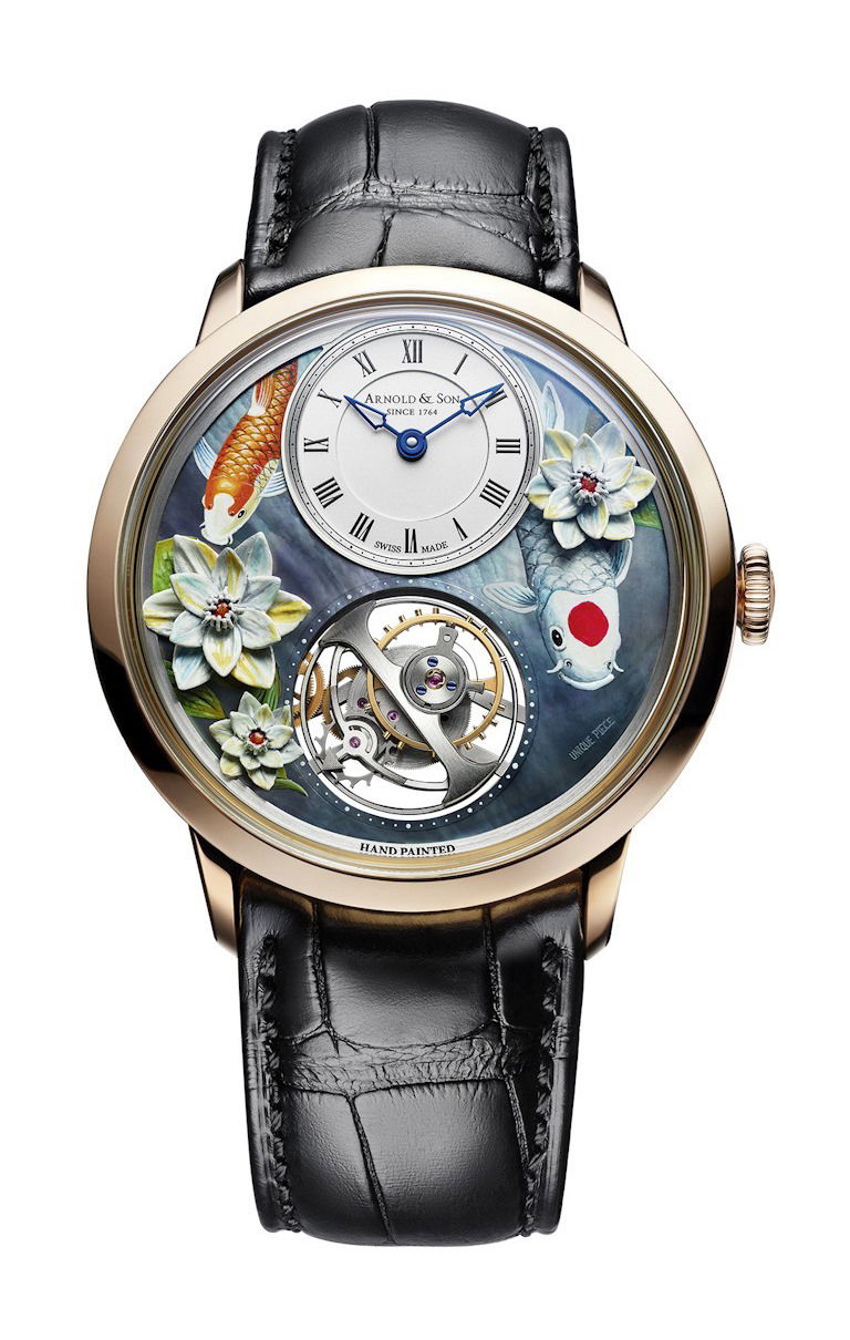 Arnold & Son Ultrathin Tourbillon Koi luxury timepiece - detailed view