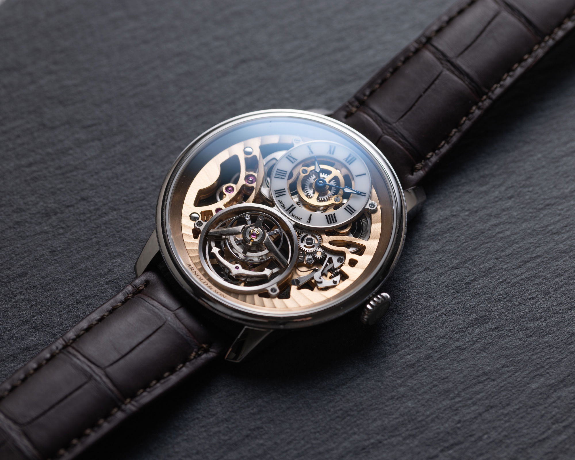 Arnold & Son Ultrathin Tourbillon Skeleton Platinum - View 3