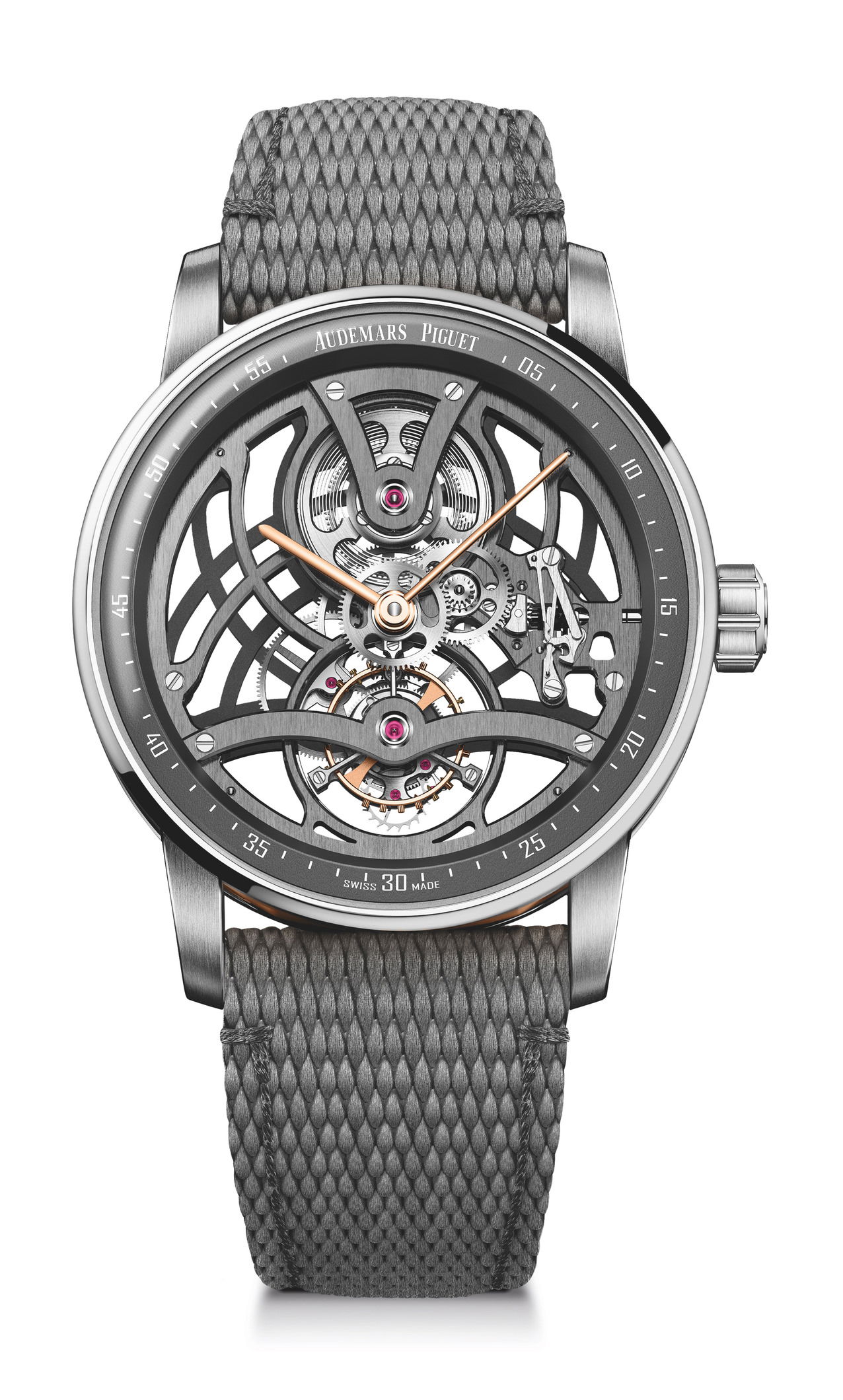Audemars Piguet Code 11.59 by Audemars Piguet Tourbillon Openworked luxury timepiece - detailed view