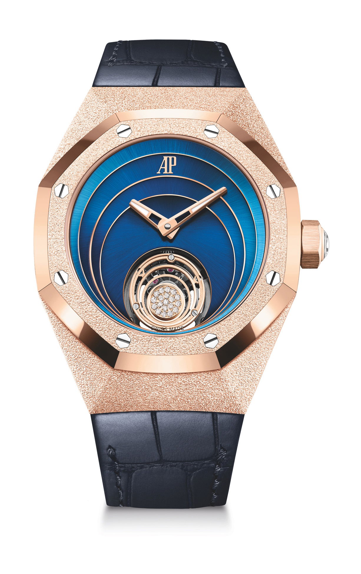 Audemars Piguet Royal Oak Concept Frosted Gold Flying Tourbillon luxury timepiece - detailed view