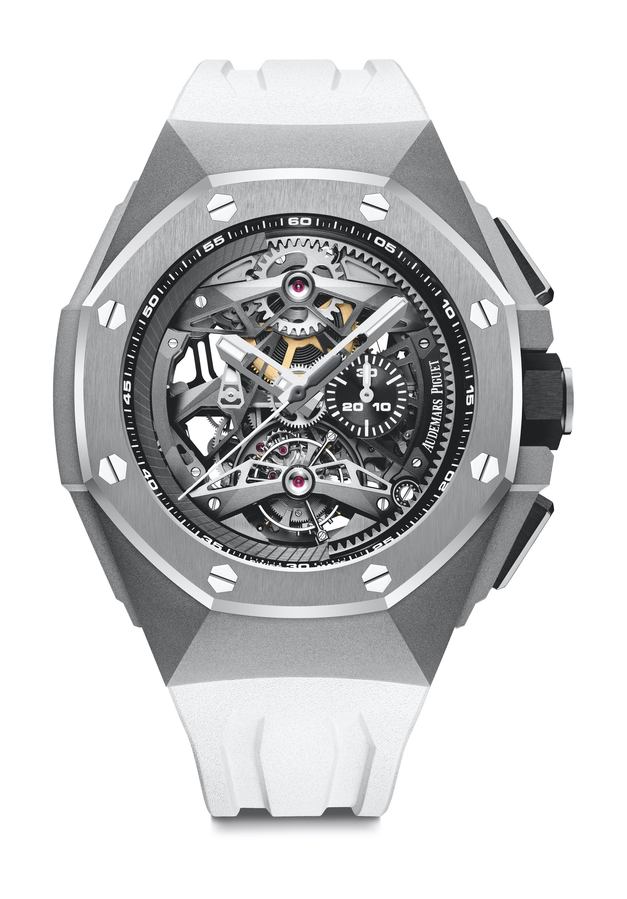 Audemars Piguet Royal Oak Concept Tourbillon Chronograph Openworked Selfwinding luxury timepiece - detailed view