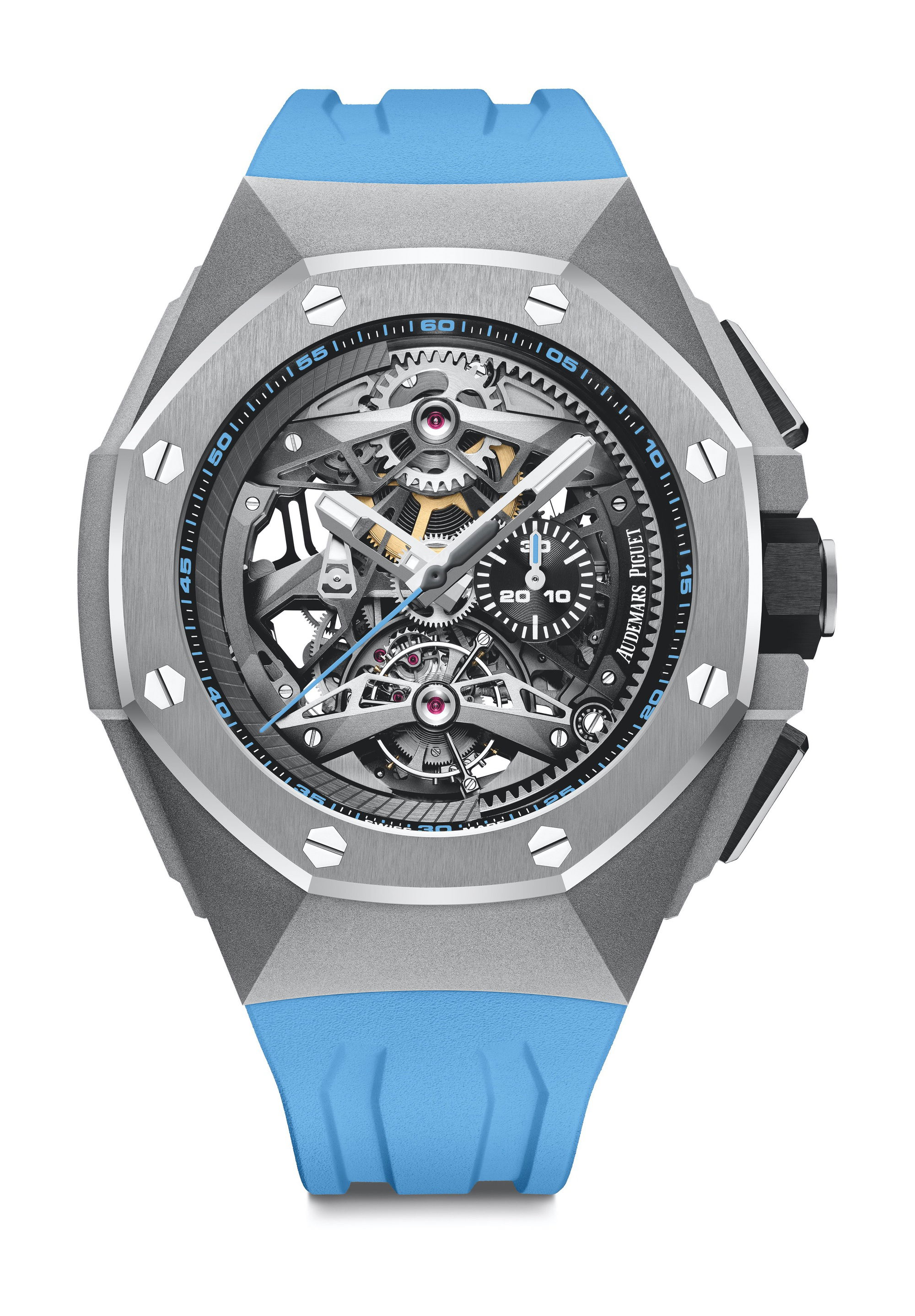 Audemars Piguet Royal Oak Concept Tourbillon Chronograph Openworked Selfwinding luxury timepiece - detailed view