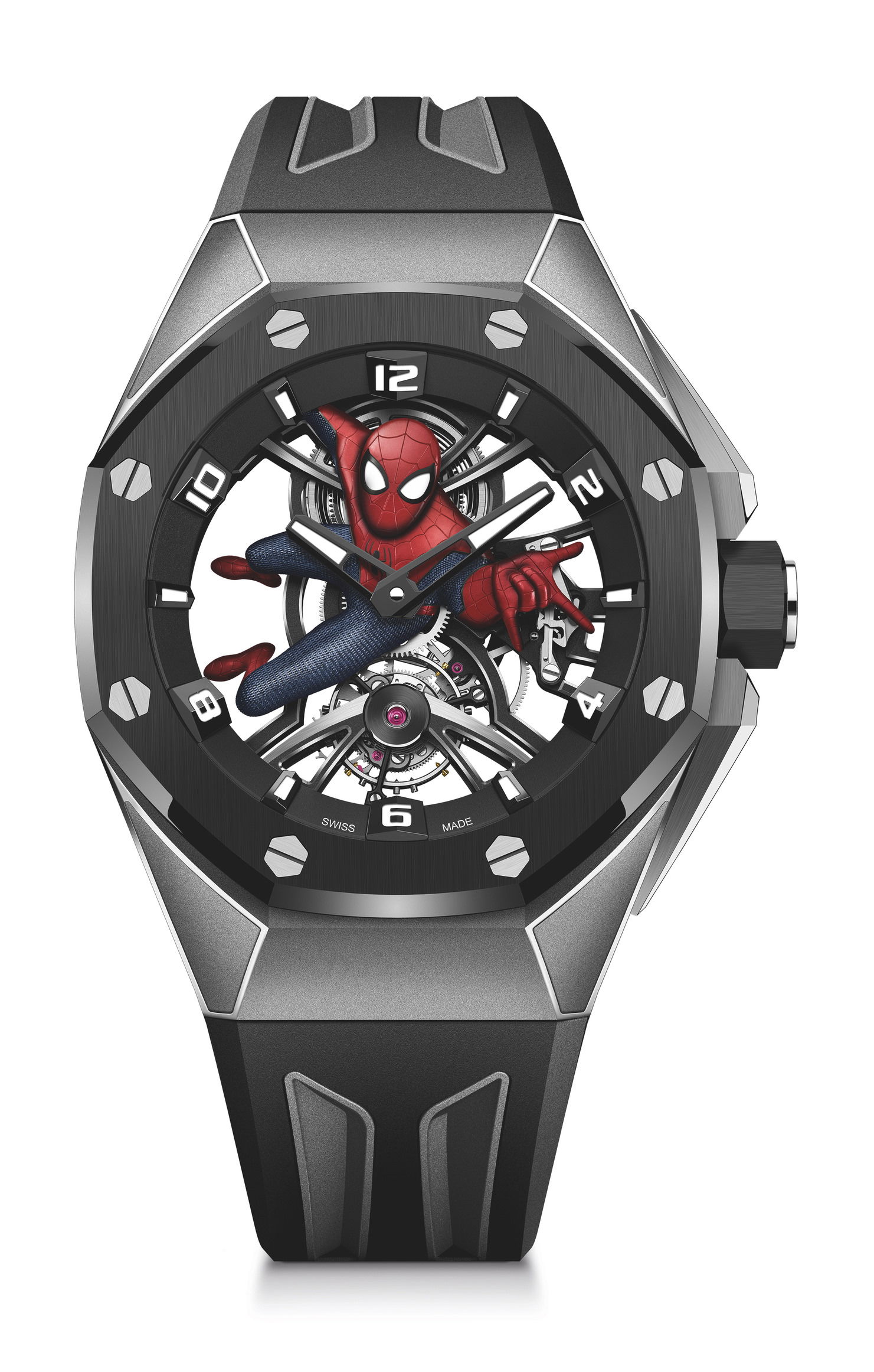Audemars Piguet Royal Oak Concept Tourbillon “Spider-Man” luxury timepiece - detailed view