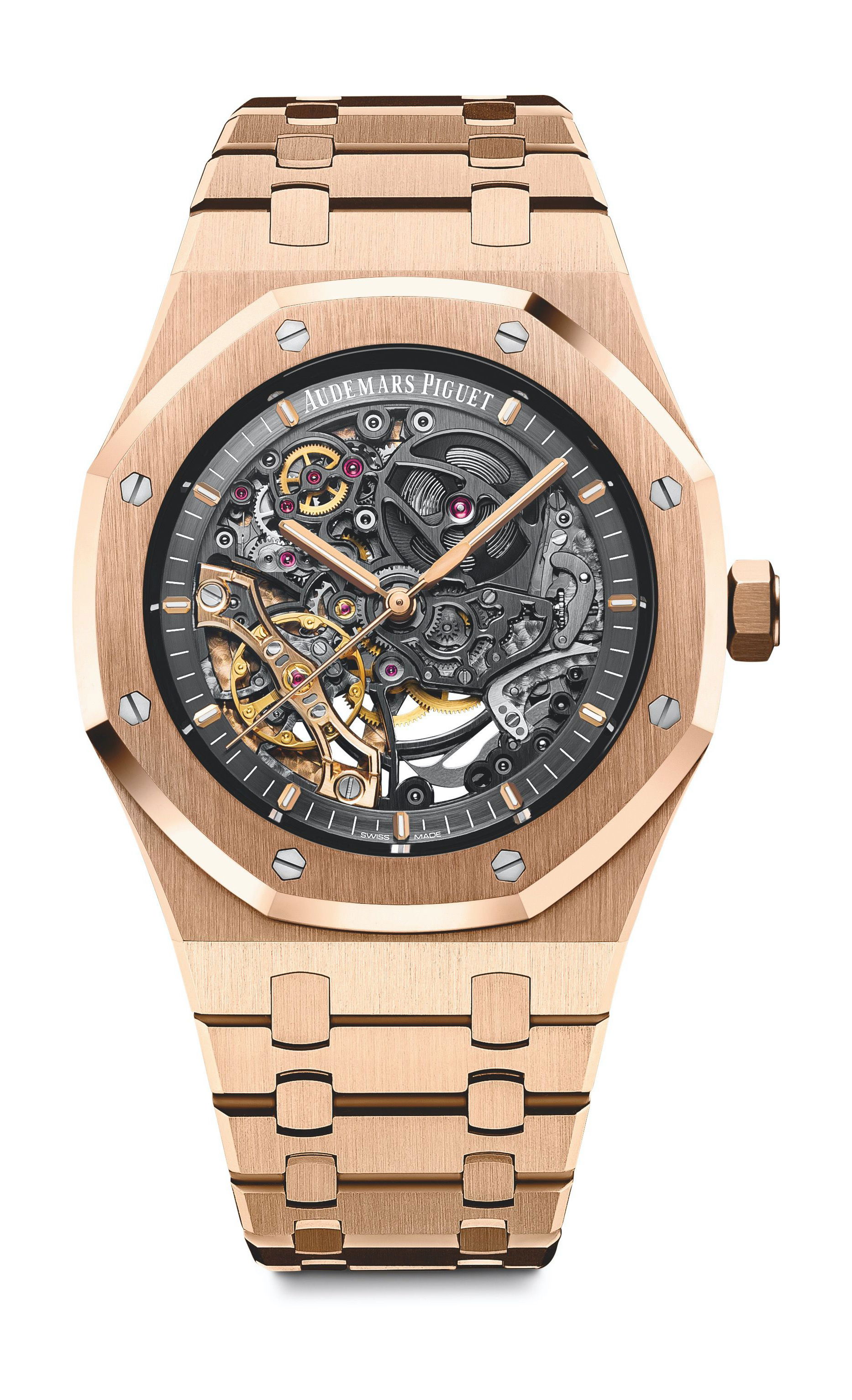 Audemars Piguet Royal Oak Double Balance Wheel Openworked luxury timepiece - detailed view
