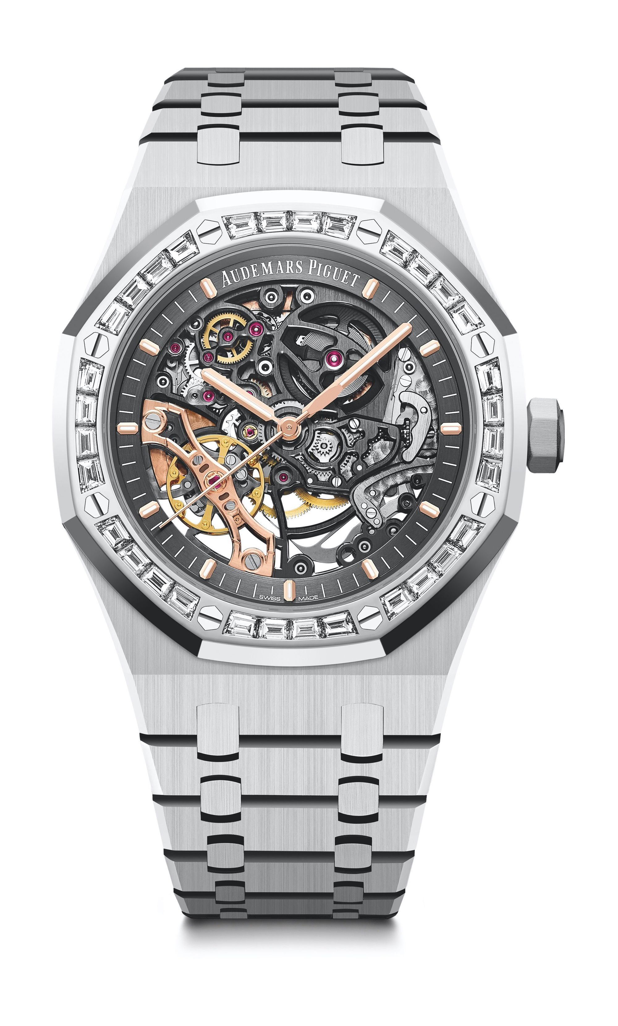 Audemars Piguet Royal Oak Double Balance Wheel Openworked luxury timepiece - detailed view