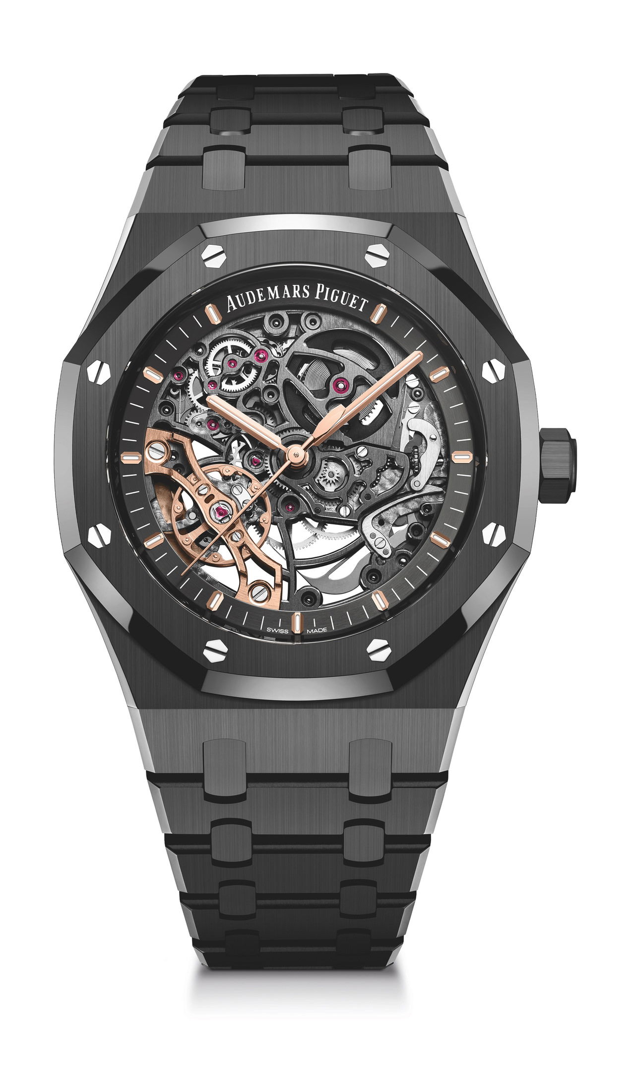 Audemars Piguet Royal Oak Double Balance Wheel Openworked luxury timepiece - detailed view