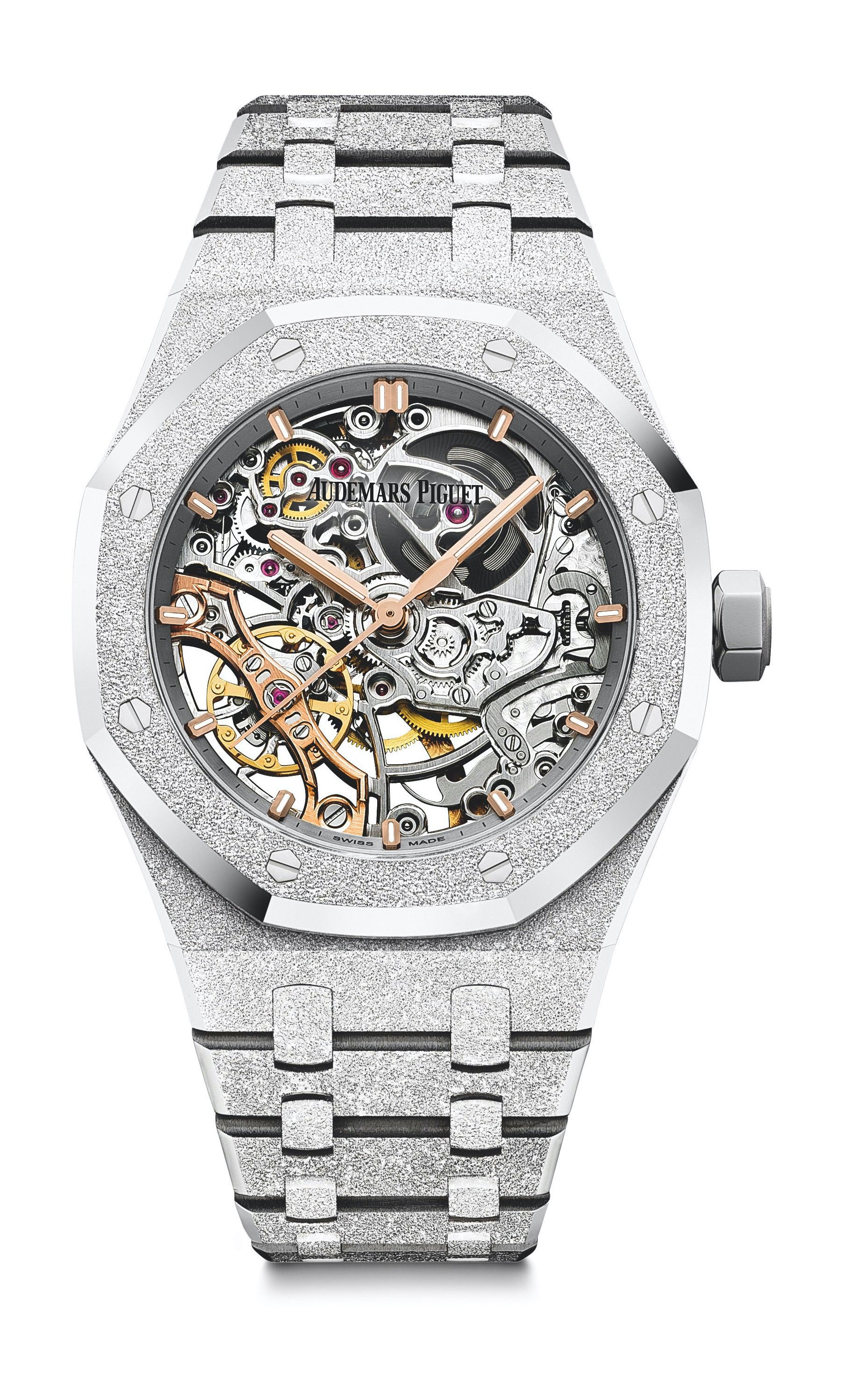 Audemars Piguet Royal Oak Double Balance Wheel Openworked luxury timepiece - detailed view