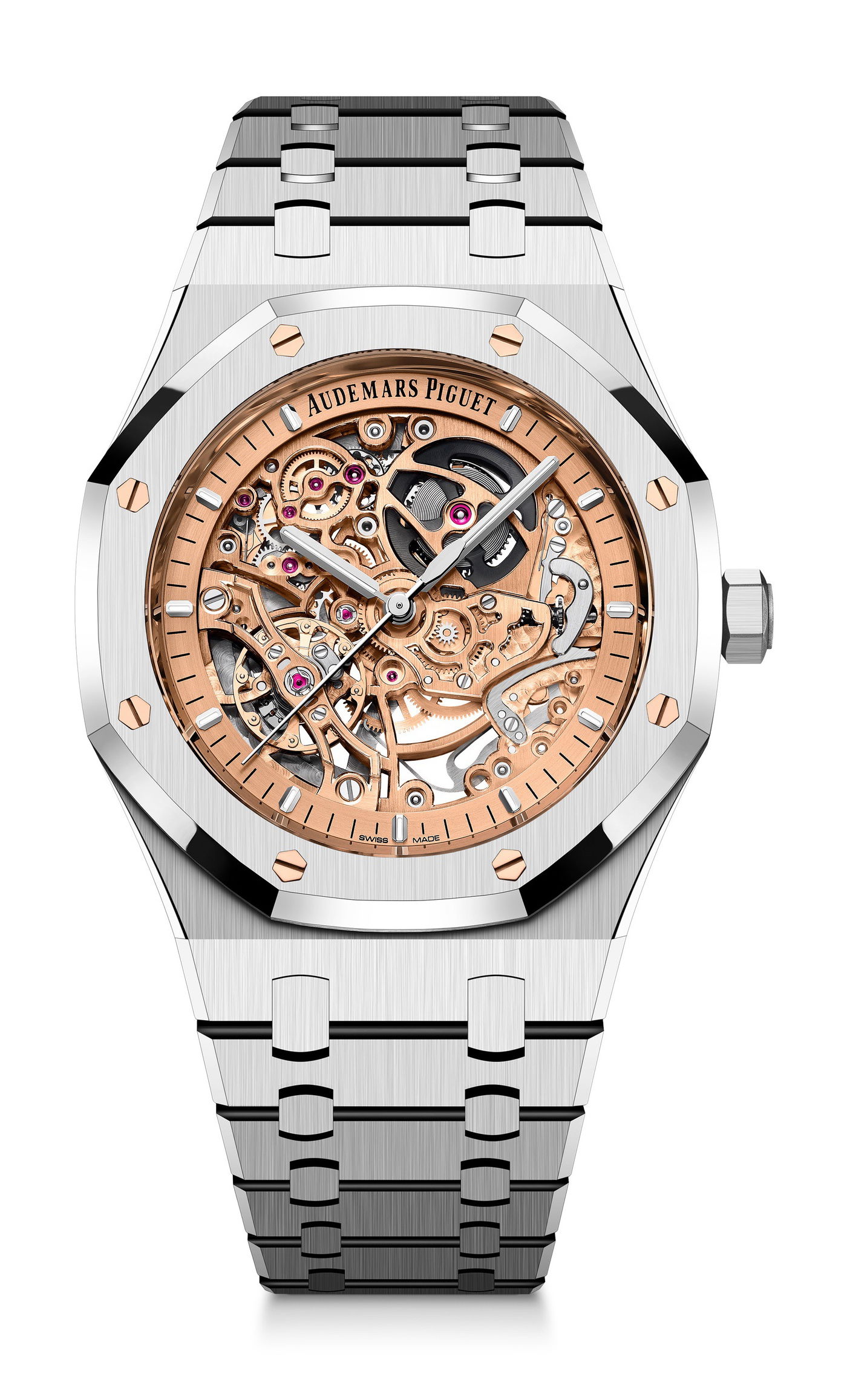 Audemars Piguet Royal Oak Double Balance Wheel Openworked 41 luxury timepiece - detailed view
