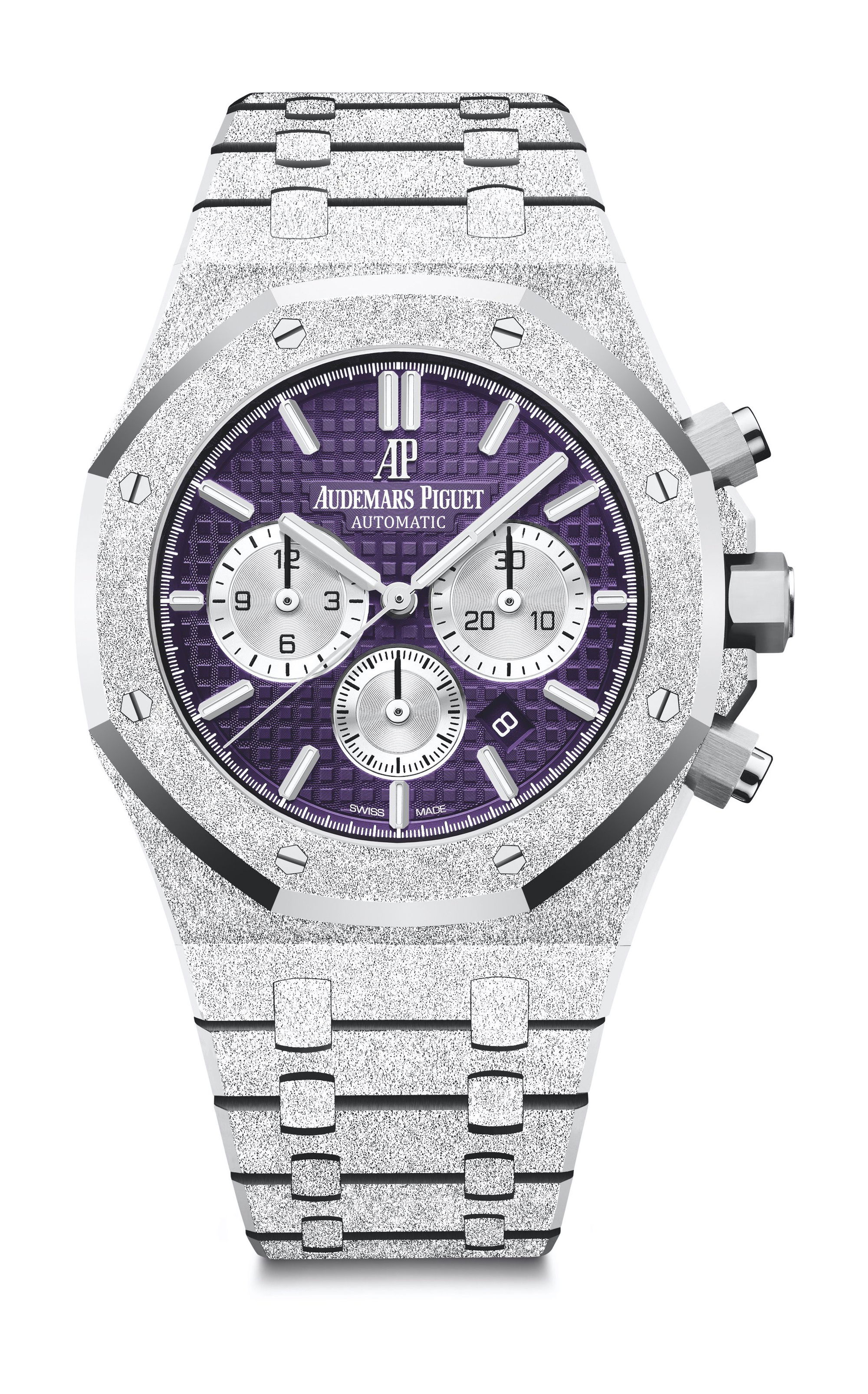 Audemars Piguet Royal Oak Frosted Gold Selfwinding Chronograph luxury timepiece - detailed view
