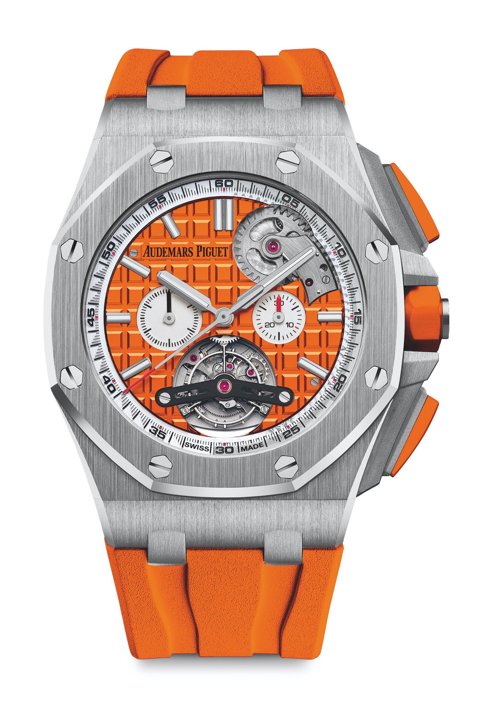 Audemars Piguet Royal Oak Offshore Tourbillon Chronograph Selfwinding luxury timepiece - detailed view