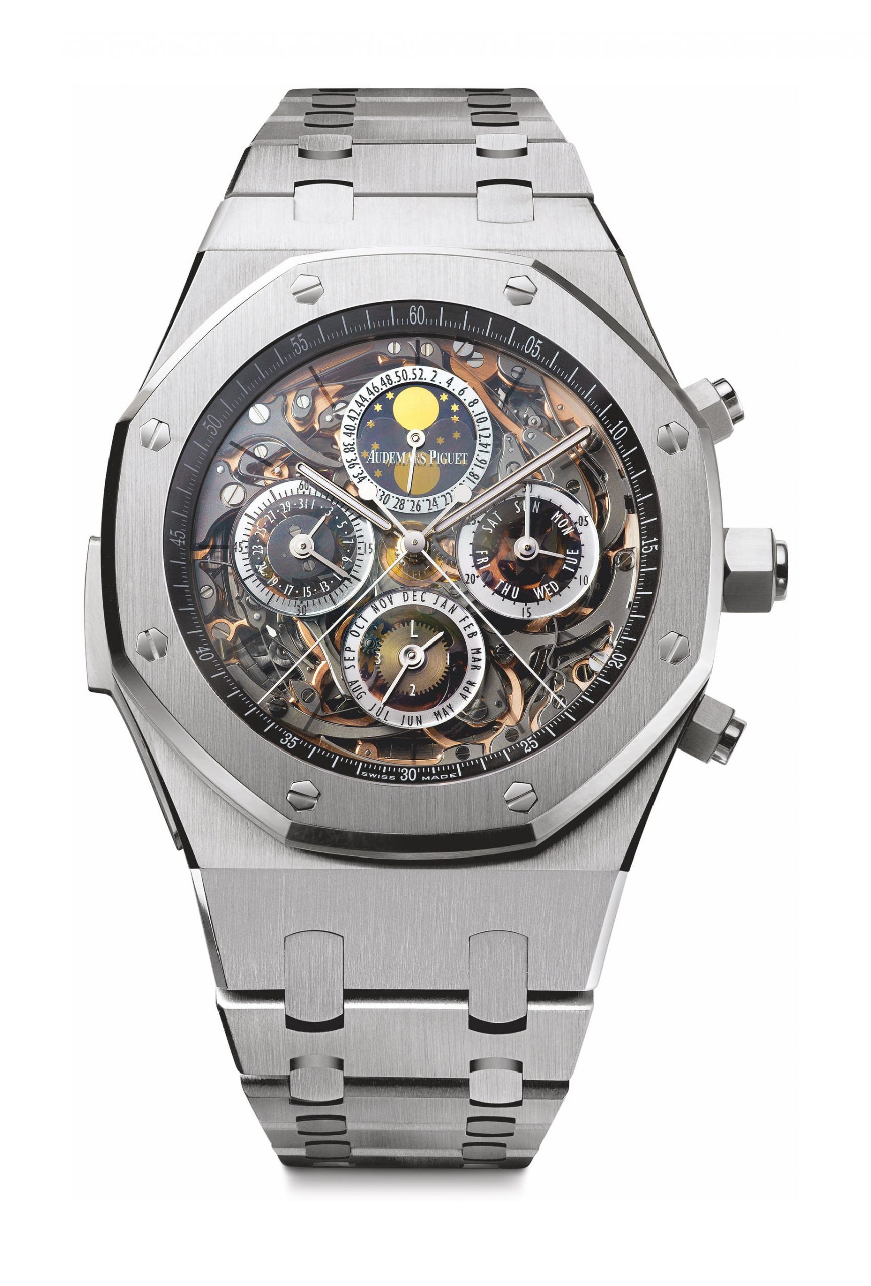 Audemars Piguet Royal Oak Openworked Grande Complication luxury timepiece - detailed view