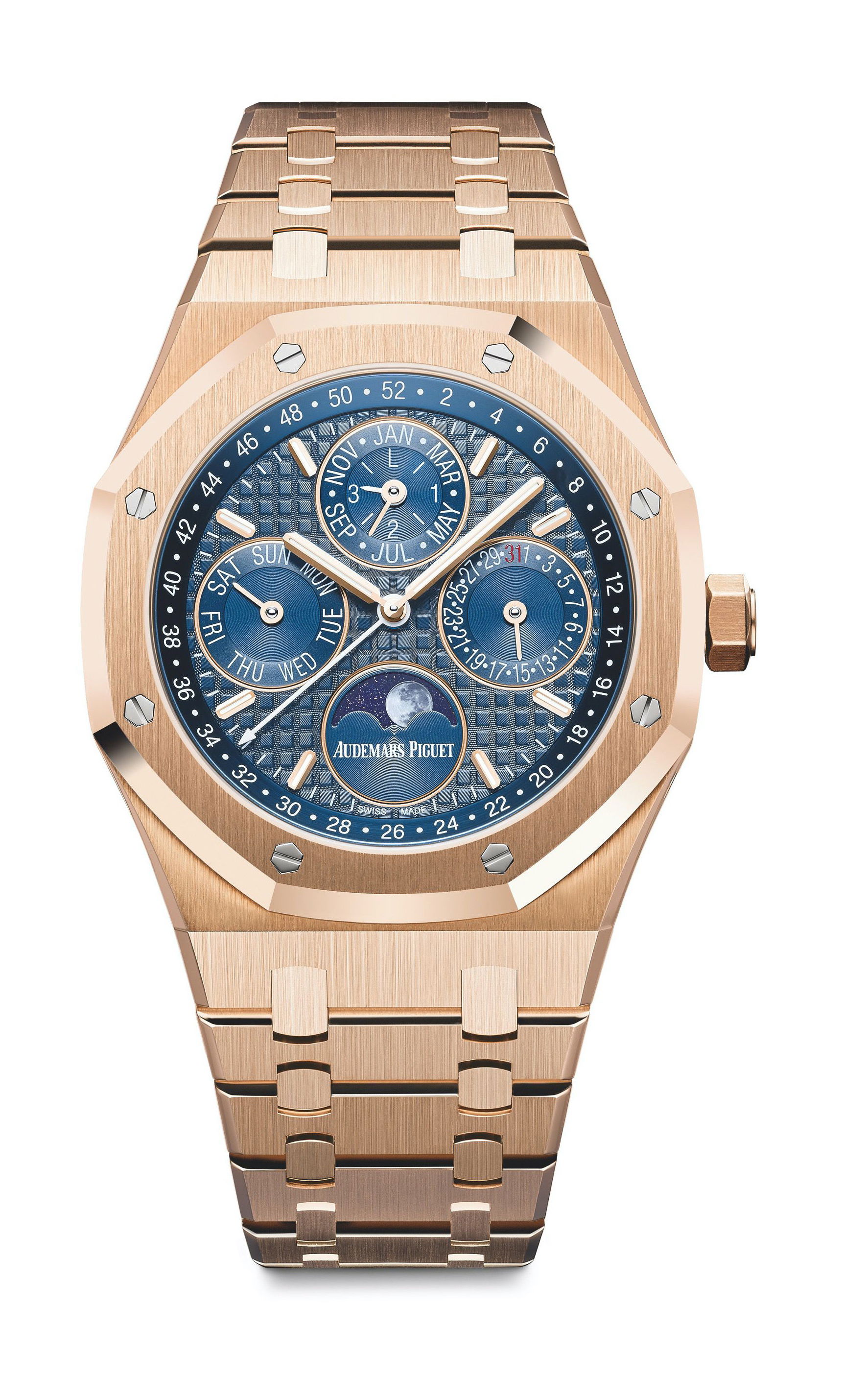Audemars Piguet Royal Oak Perpetual Calendar luxury timepiece - detailed view