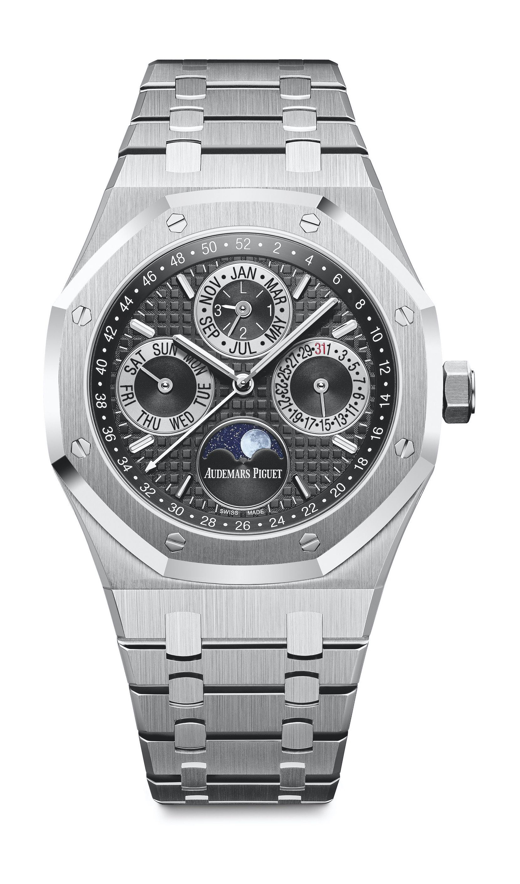Audemars Piguet Royal Oak Perpetual Calendar luxury timepiece - detailed view