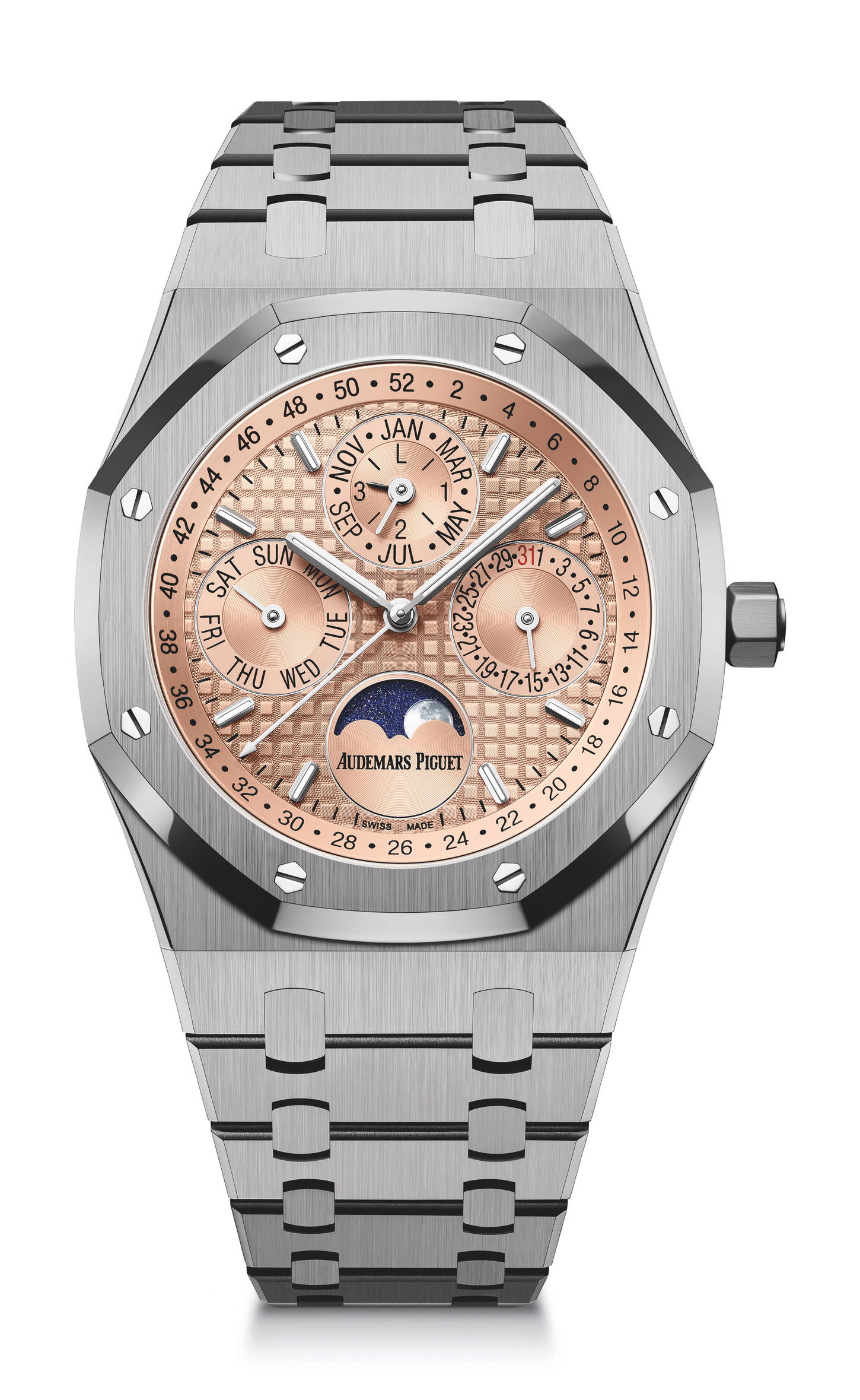 Audemars Piguet Royal Oak Perpetual Calendar luxury timepiece - detailed view