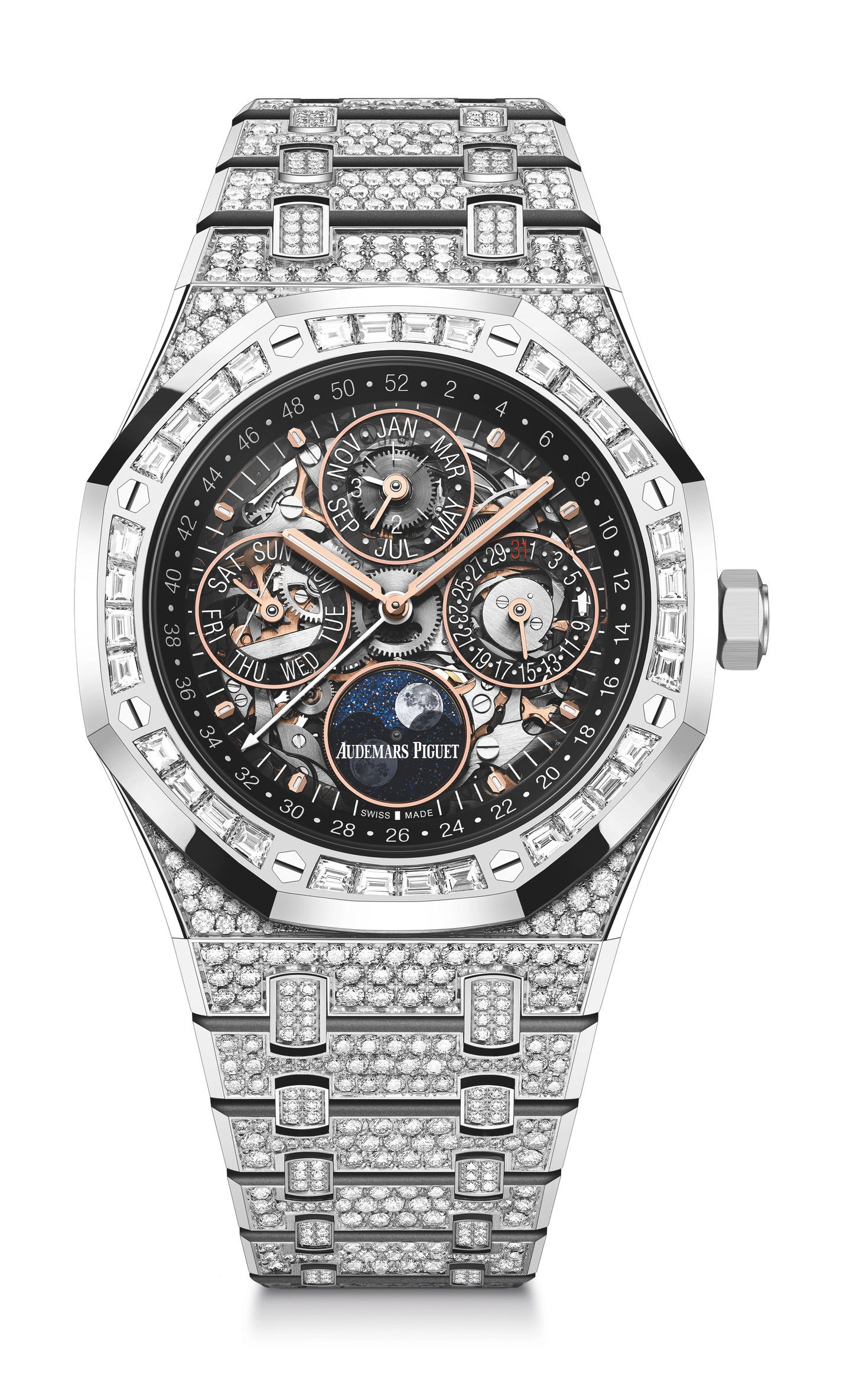 Audemars Piguet Royal Oak Perpetual Calendar luxury timepiece - detailed view