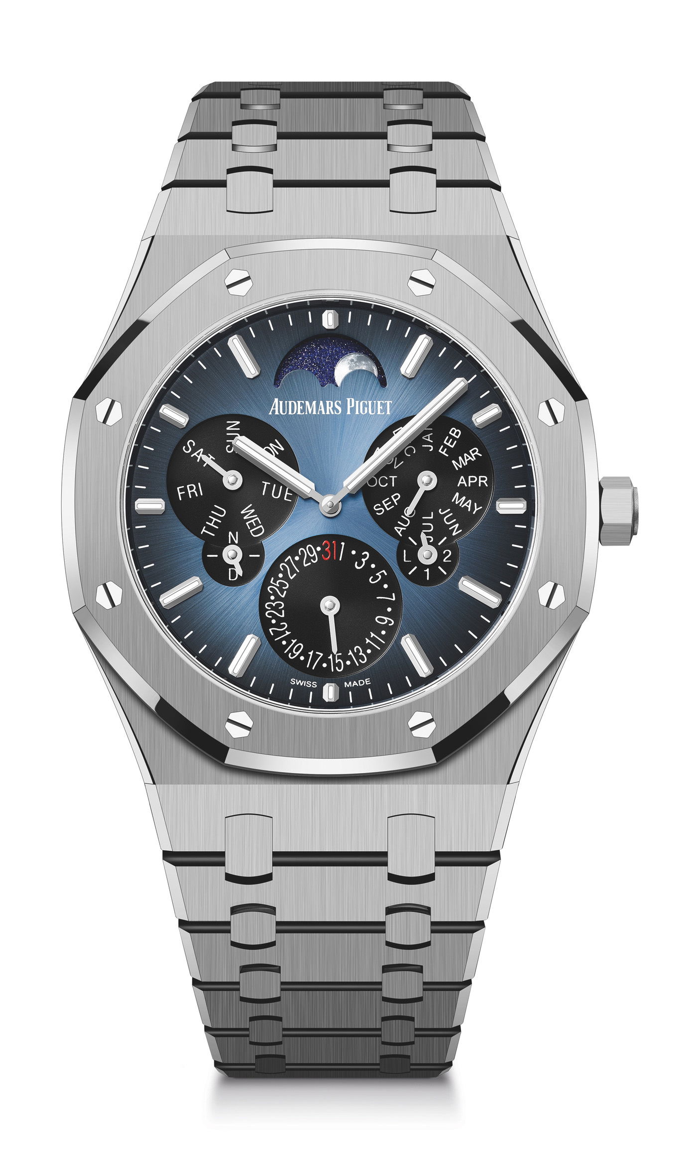 Audemars Piguet Royal Oak Perpetual Calendar Ultra-Thin luxury timepiece - detailed view