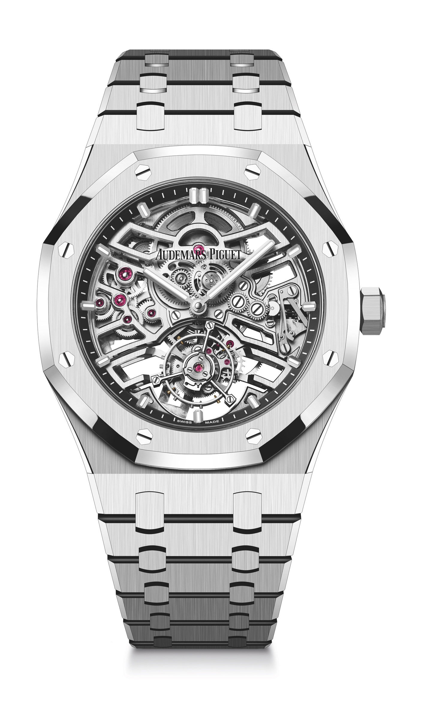 Audemars Piguet Royal Oak Selfwinding Flying Tourbillon Openworked luxury timepiece - detailed view