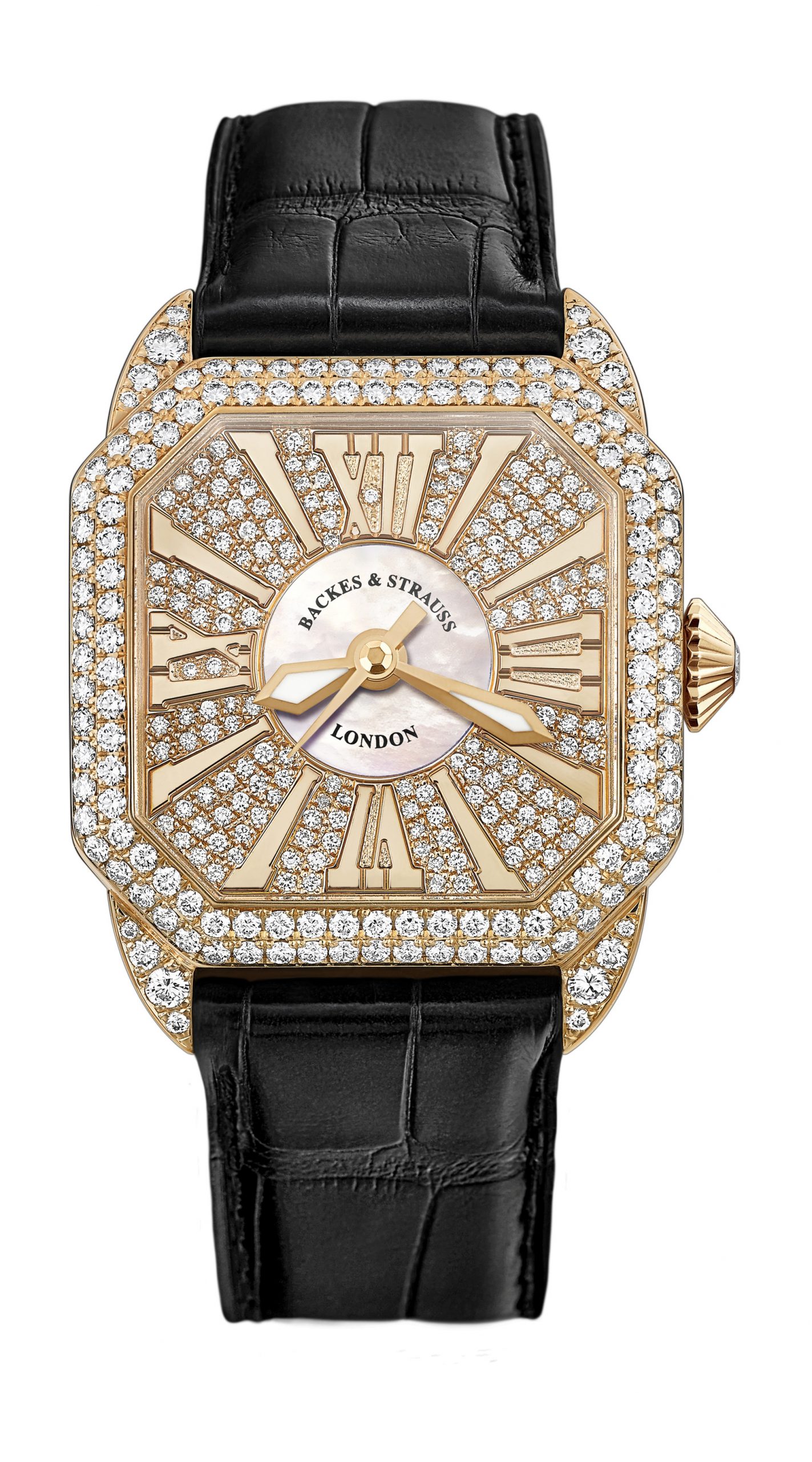 Backes & Strauss Berkeley 37 luxury timepiece - detailed view