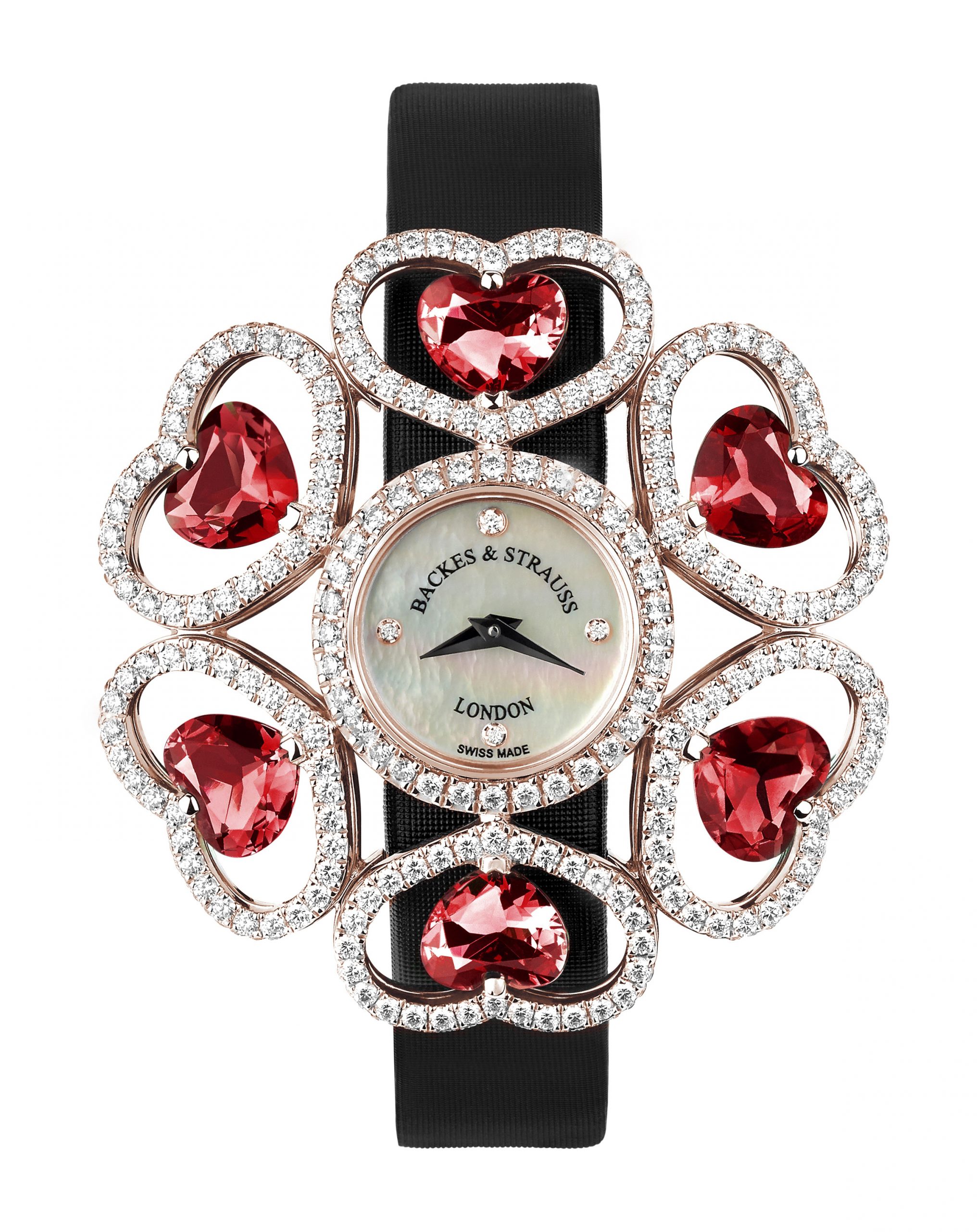 Backes and Strauss Countess Rhodolite watch