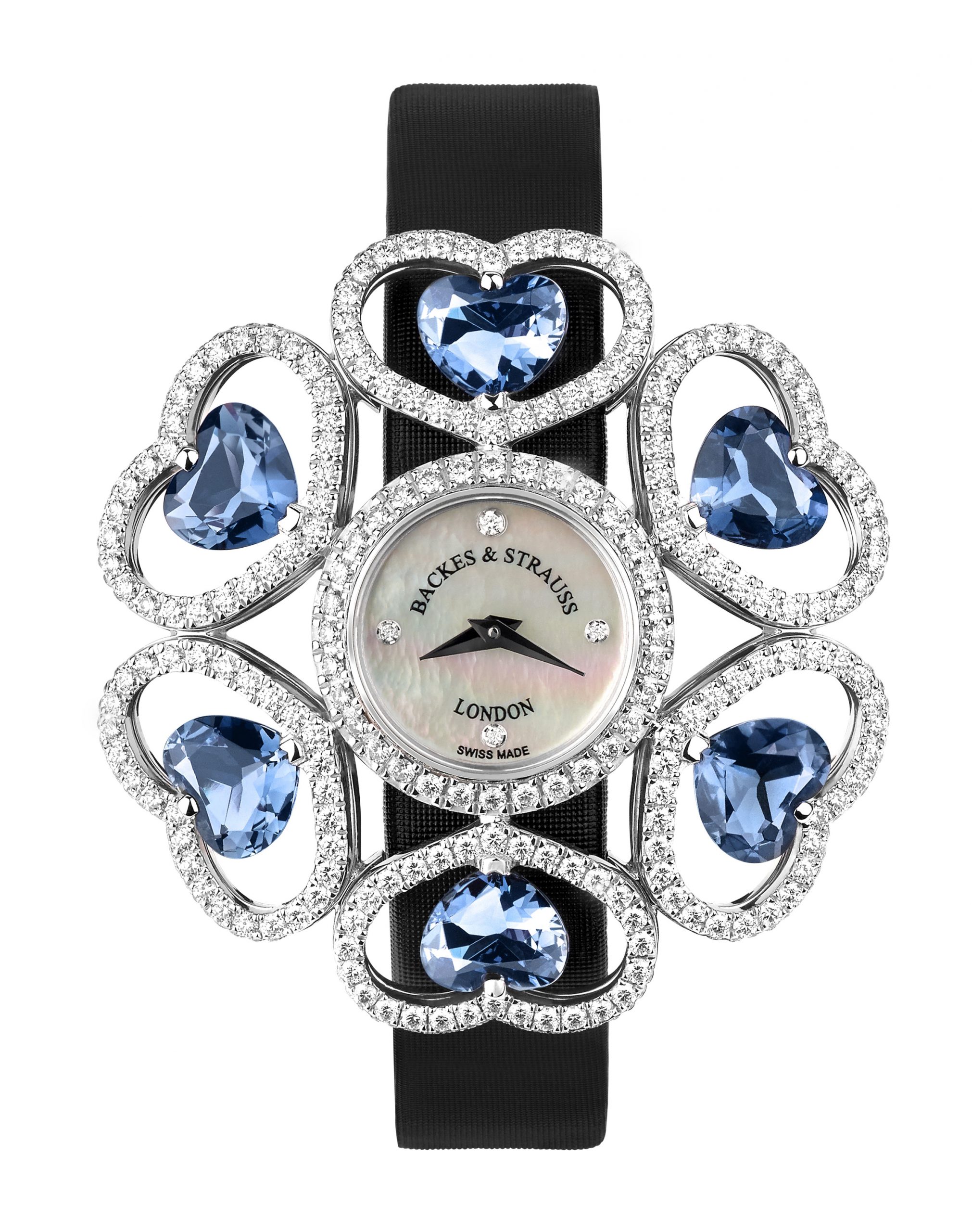 Backes & Strauss Countess Victoria Swiss Blue luxury timepiece - detailed view