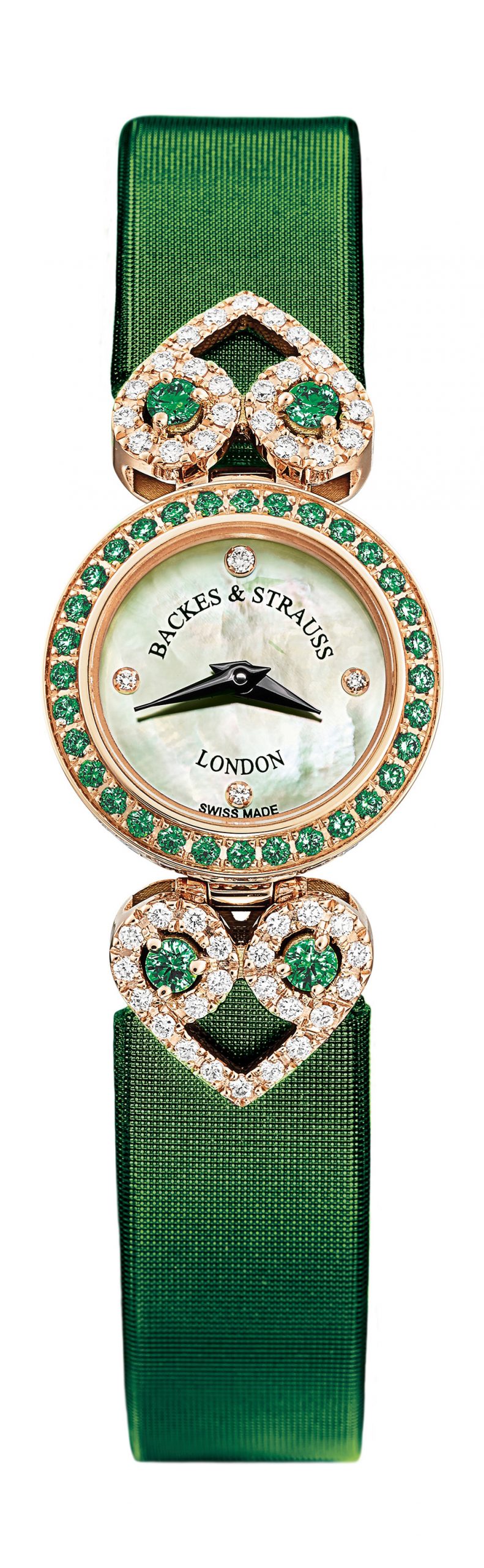 Backes and Strauss Miss Victoria Emerald Green watch