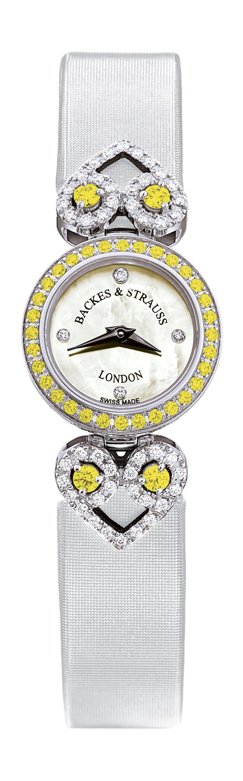 Backes & Strauss Miss Victoria Fancy Canary luxury timepiece - detailed view