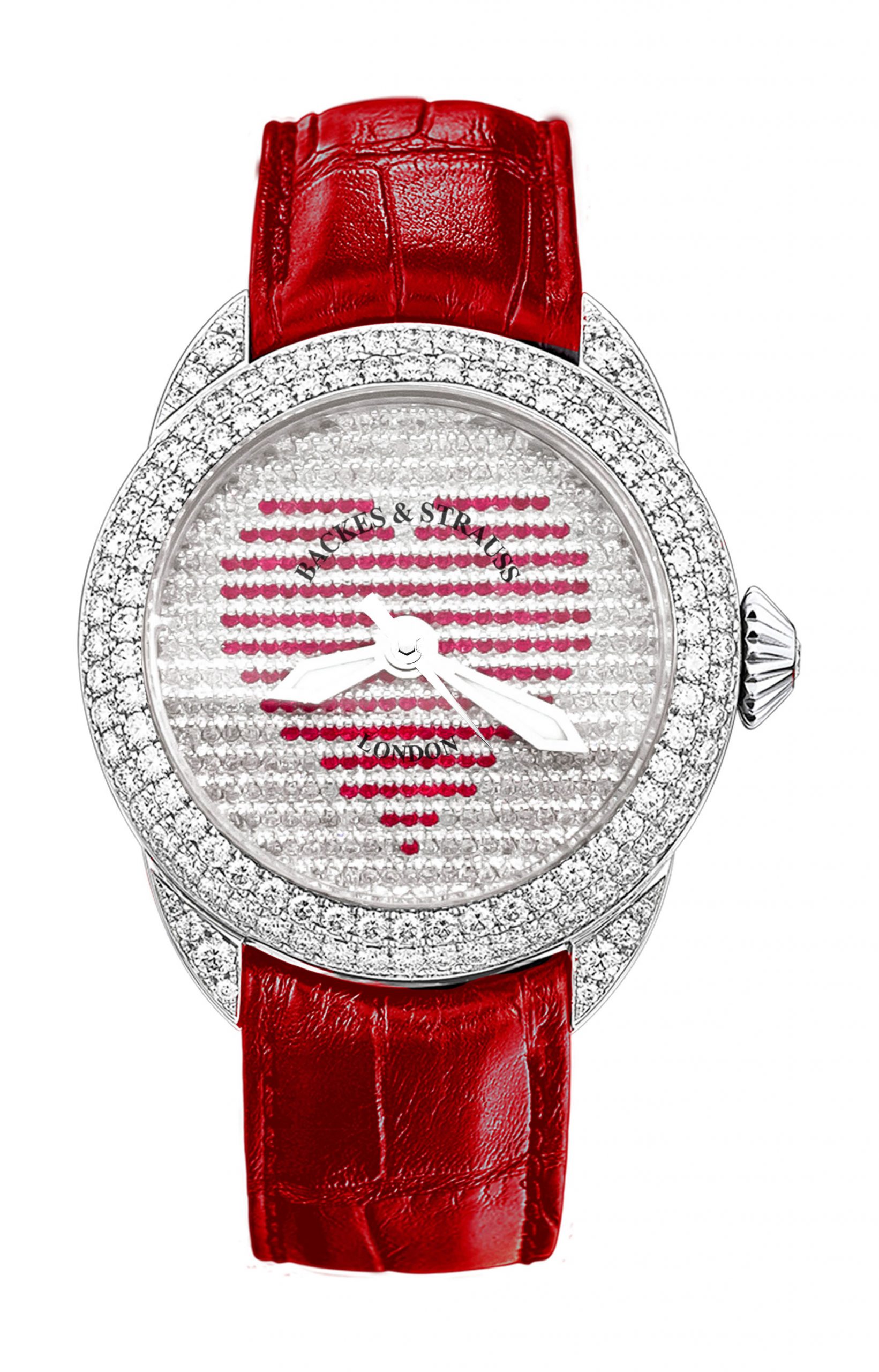 Backes & Strauss Piccadilly Mystery Red Heart 37 luxury timepiece - detailed view