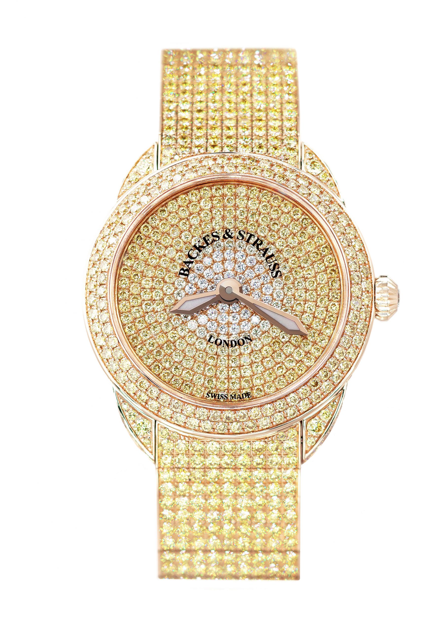 Backes & Strauss Piccadilly Renaissance Ballerina Jonquil 33 luxury timepiece - detailed view