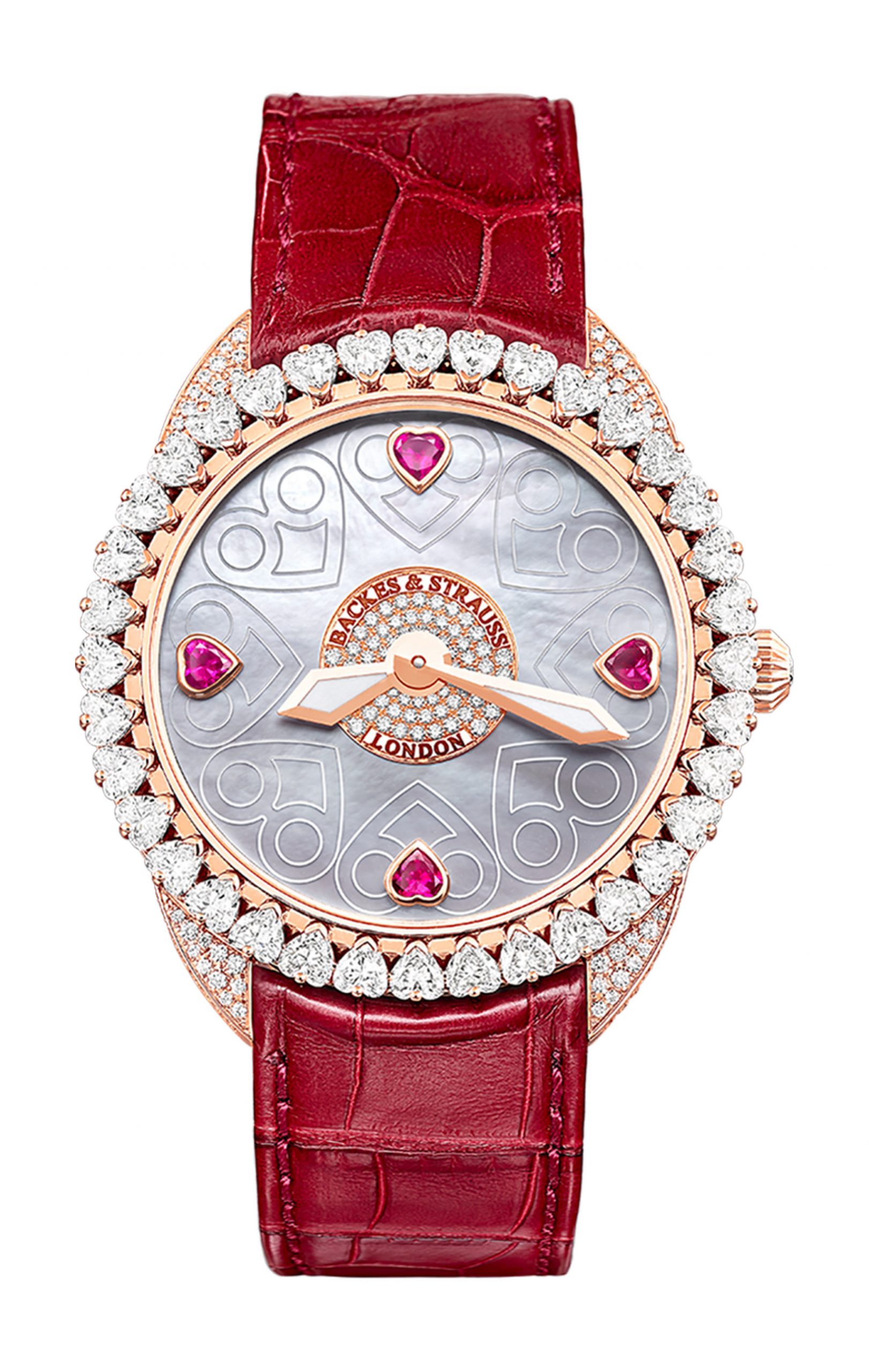 Backes & Strauss Piccadilly Renaissance Diamond Heart 40 luxury timepiece - detailed view