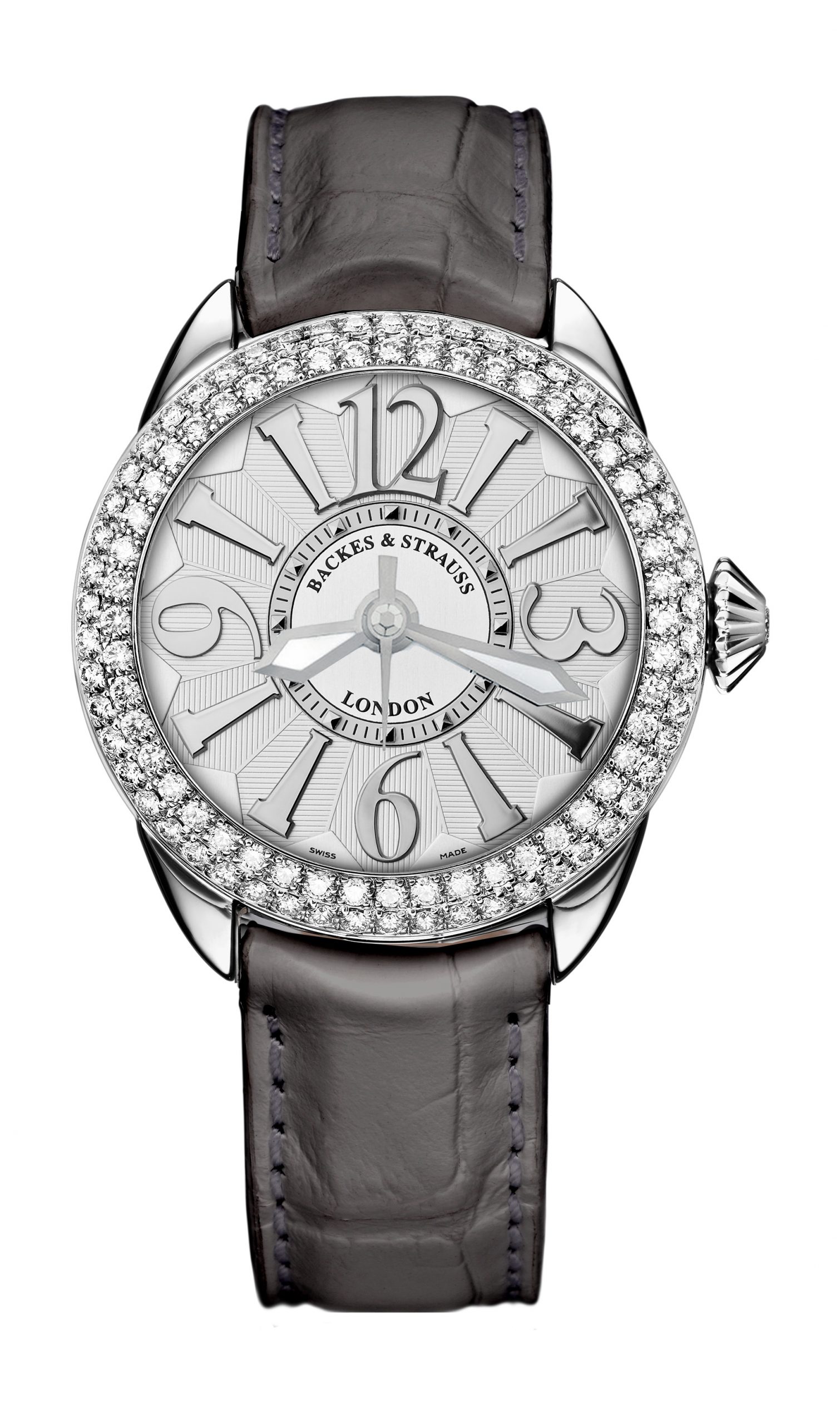 Backes & Strauss Piccadilly Steel 37 SP luxury timepiece - detailed view