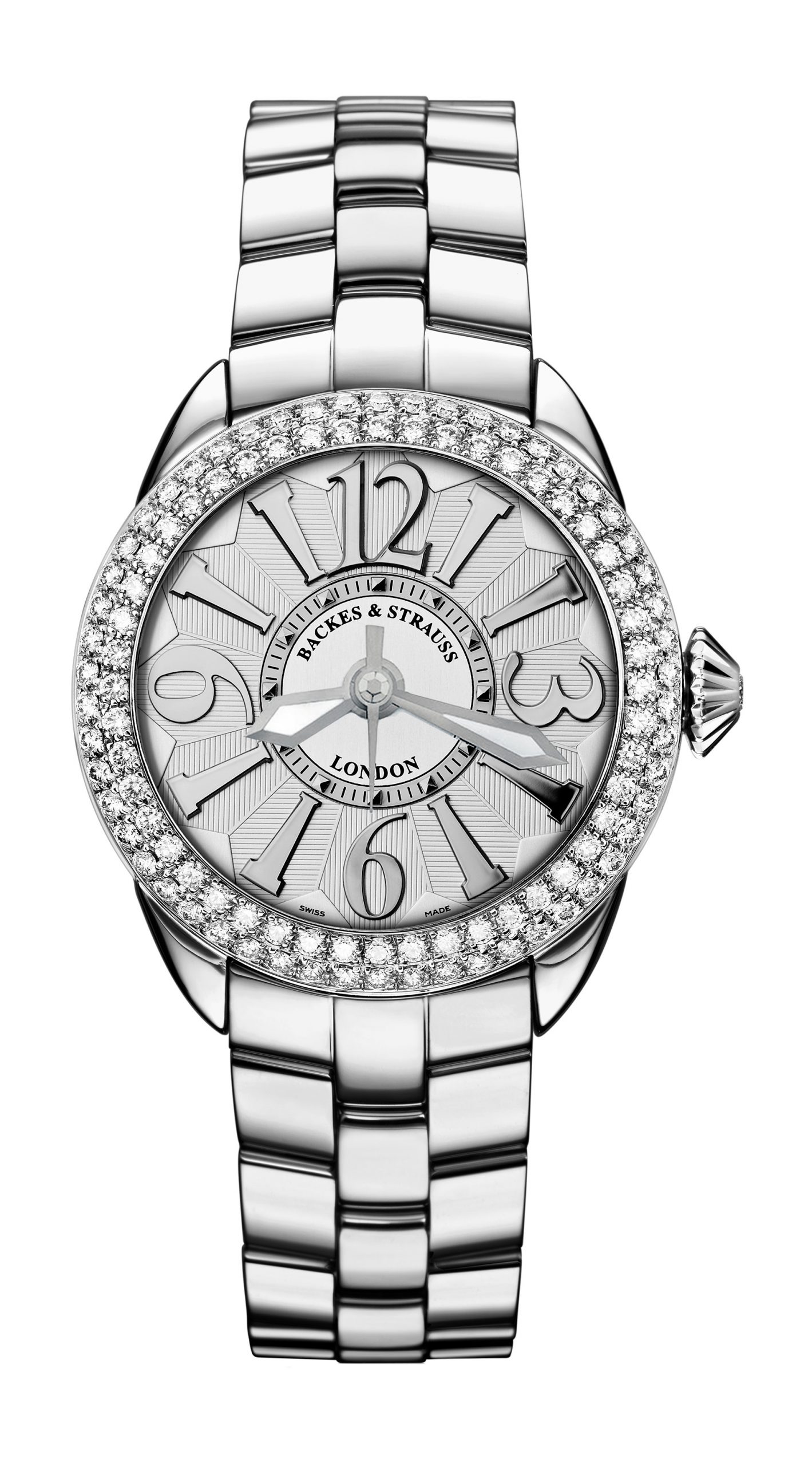 Backes & Strauss Piccadilly Steel 37 SP luxury timepiece - detailed view