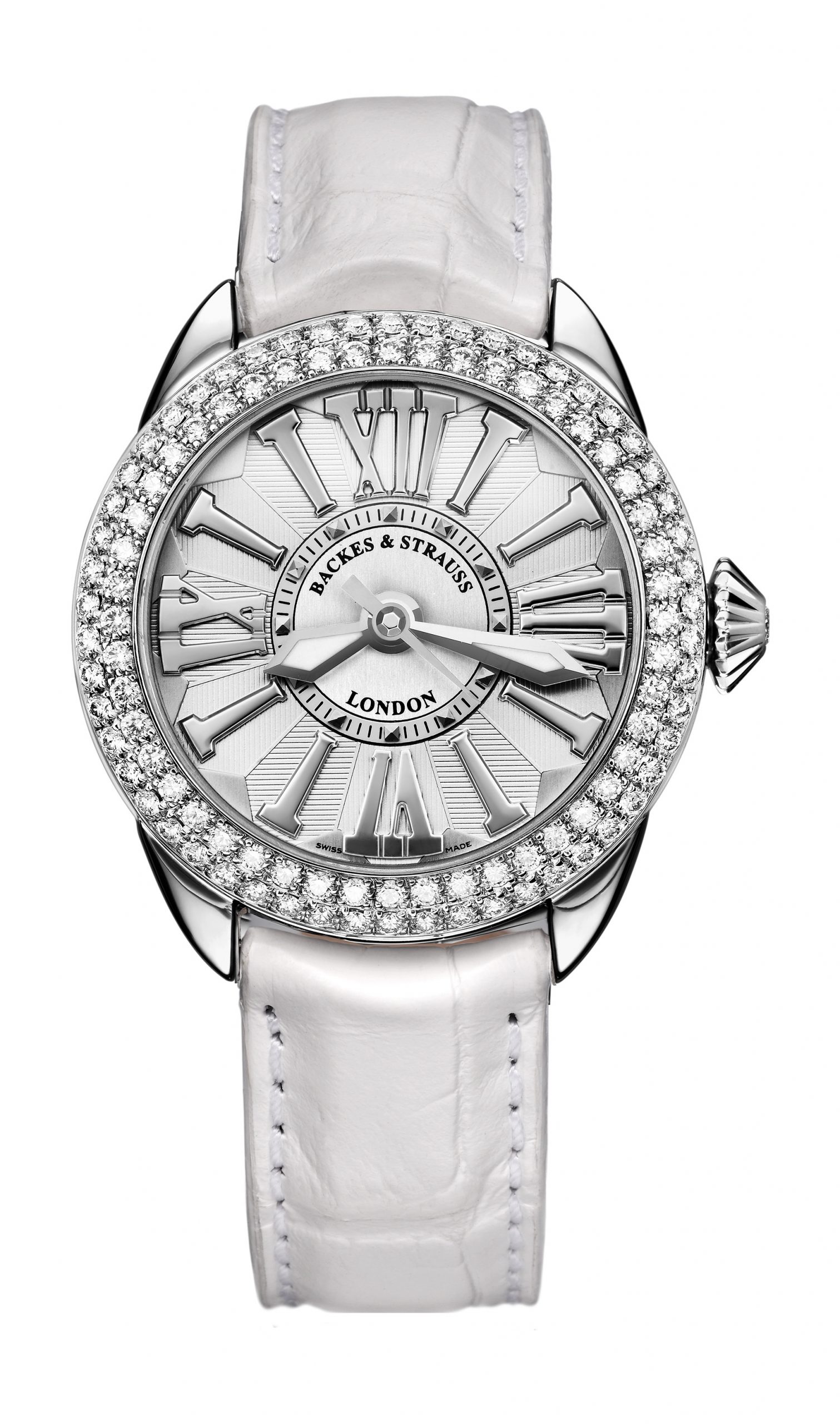 Backes & Strauss Piccadilly Steel 37 SP luxury timepiece - detailed view