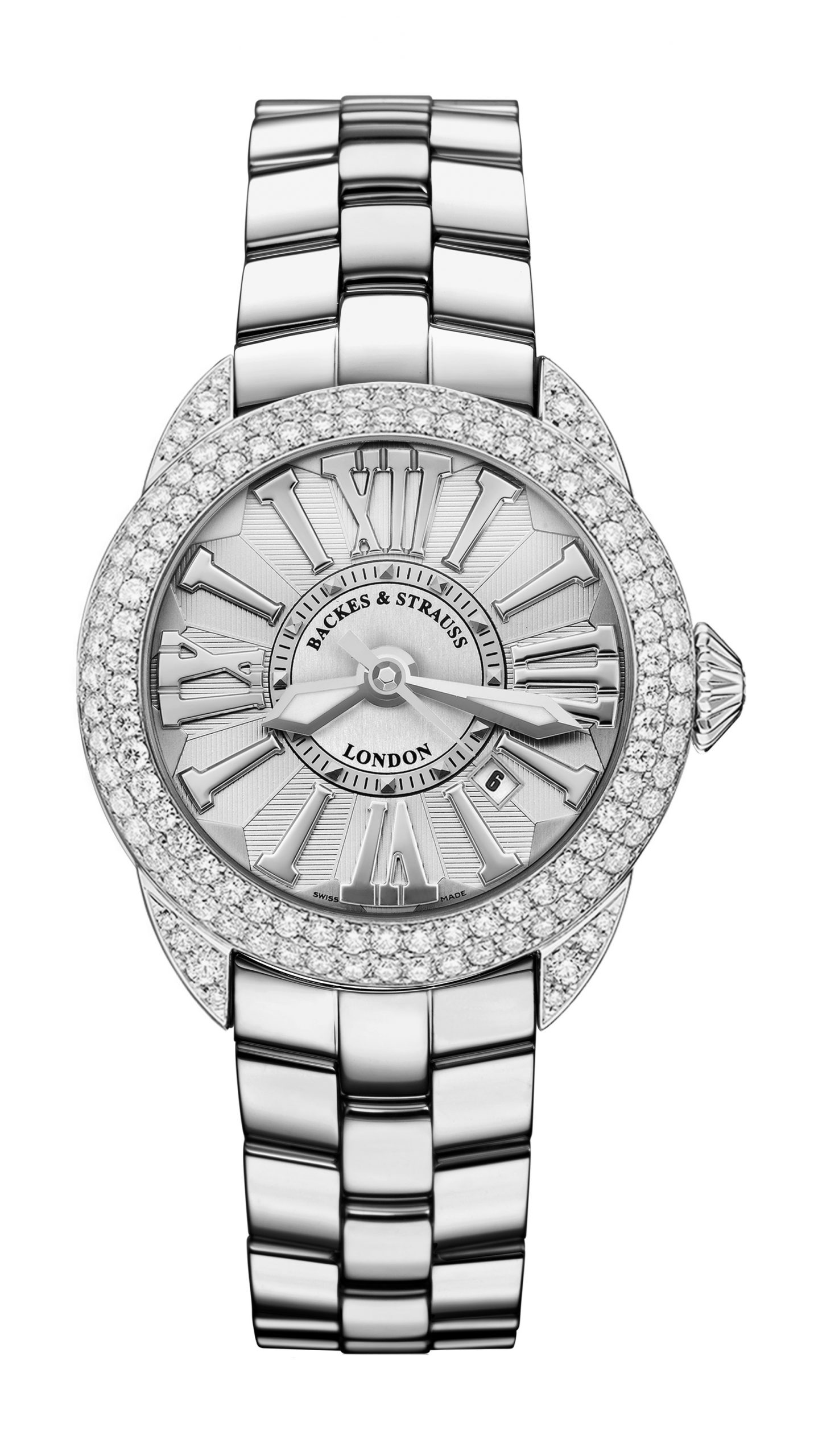 Backes & Strauss Piccadilly Steel 40 luxury timepiece - detailed view