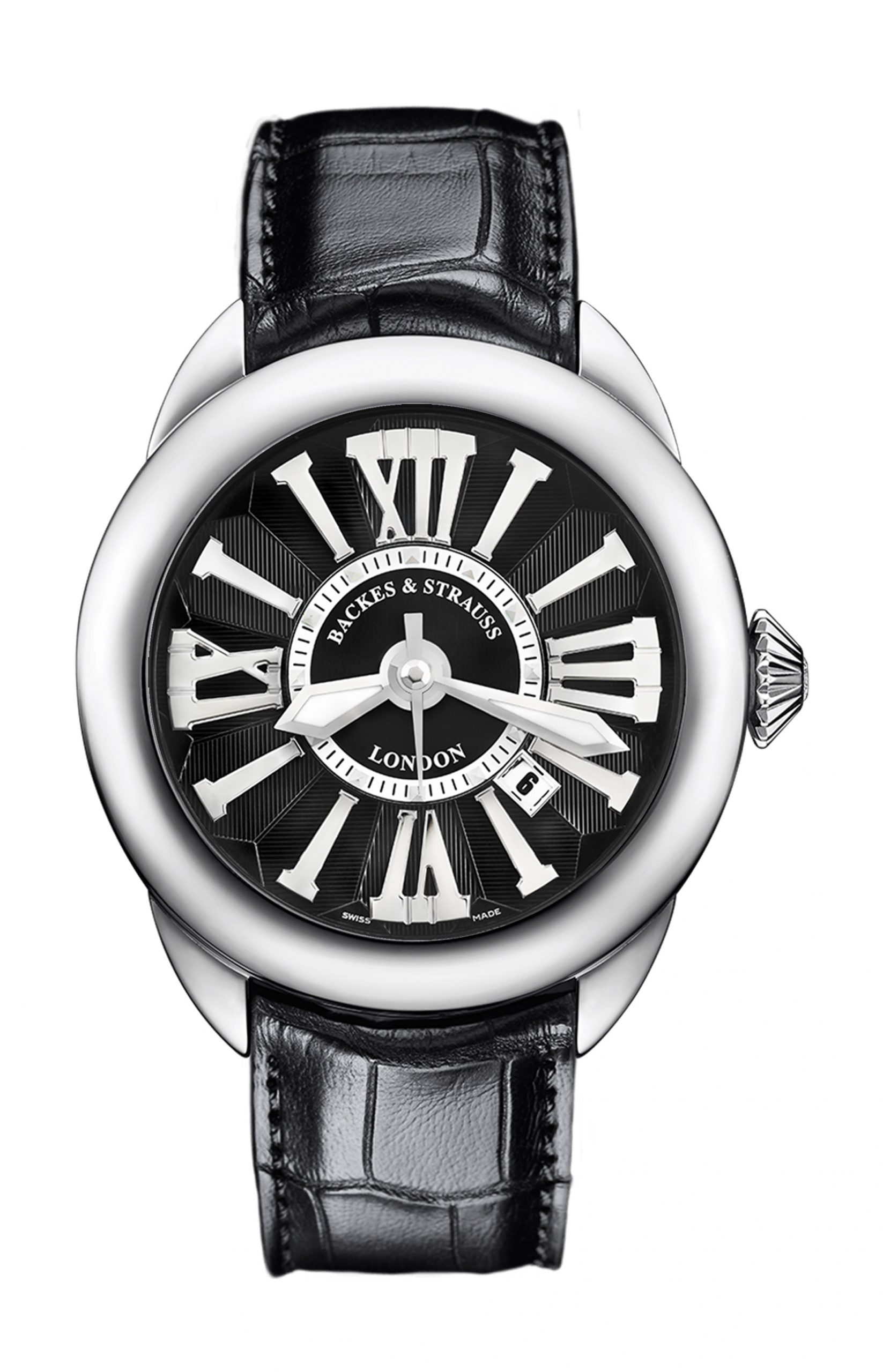 Backes & Strauss Piccadilly Steel 40 luxury timepiece - detailed view