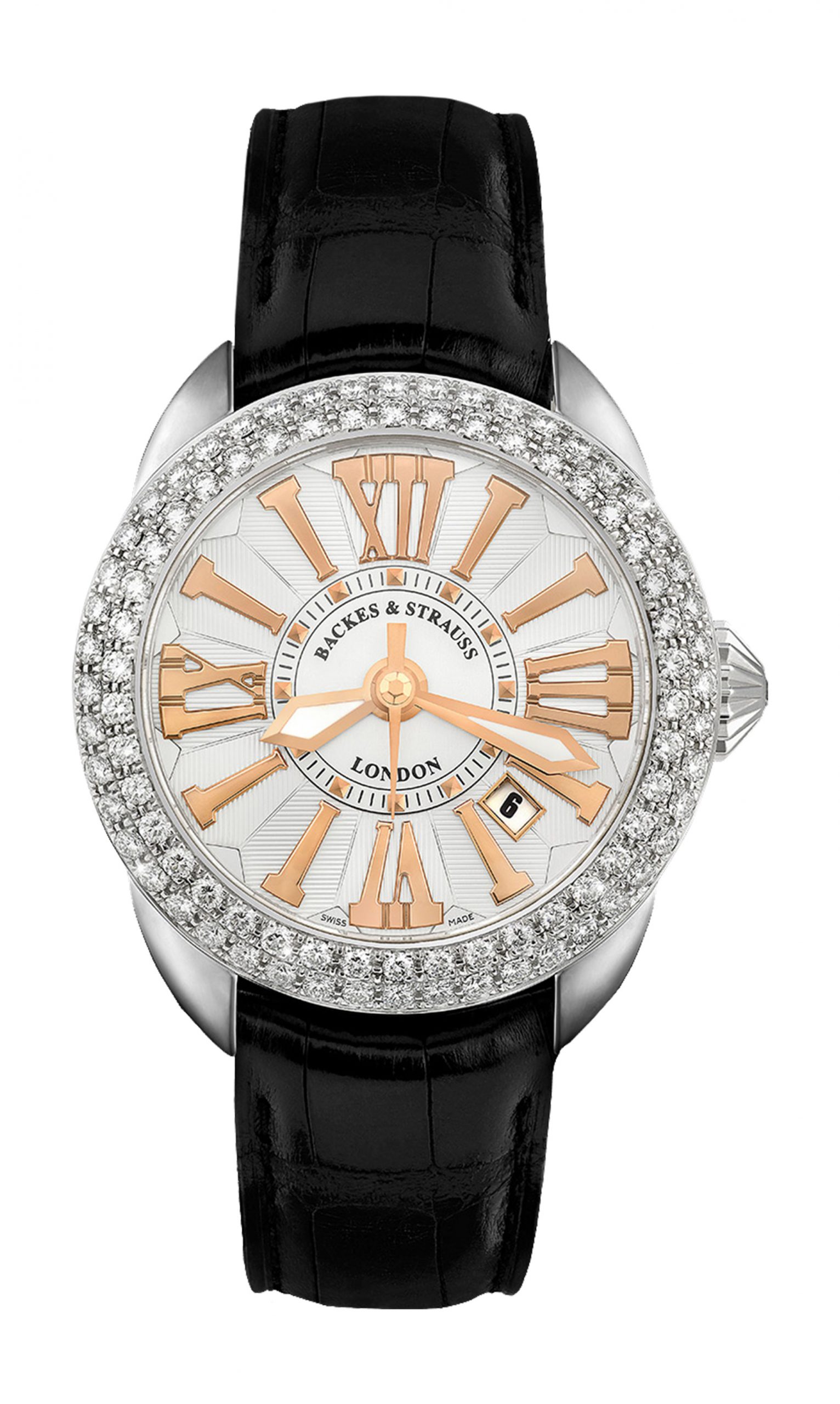 Backes & Strauss Piccadilly Steel 40 SP luxury timepiece - detailed view