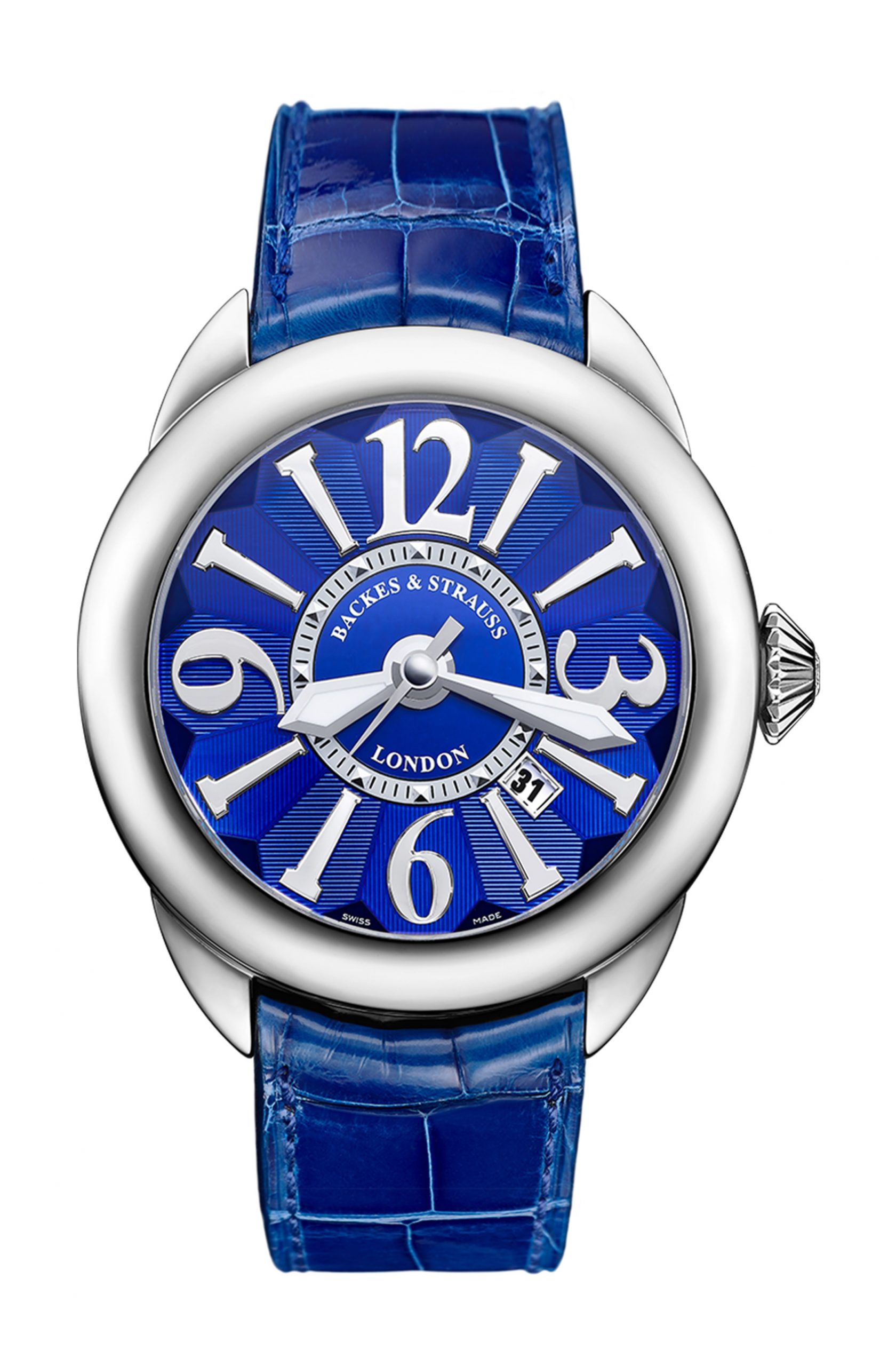 Backes & Strauss Piccadilly Steel 45 luxury timepiece - detailed view