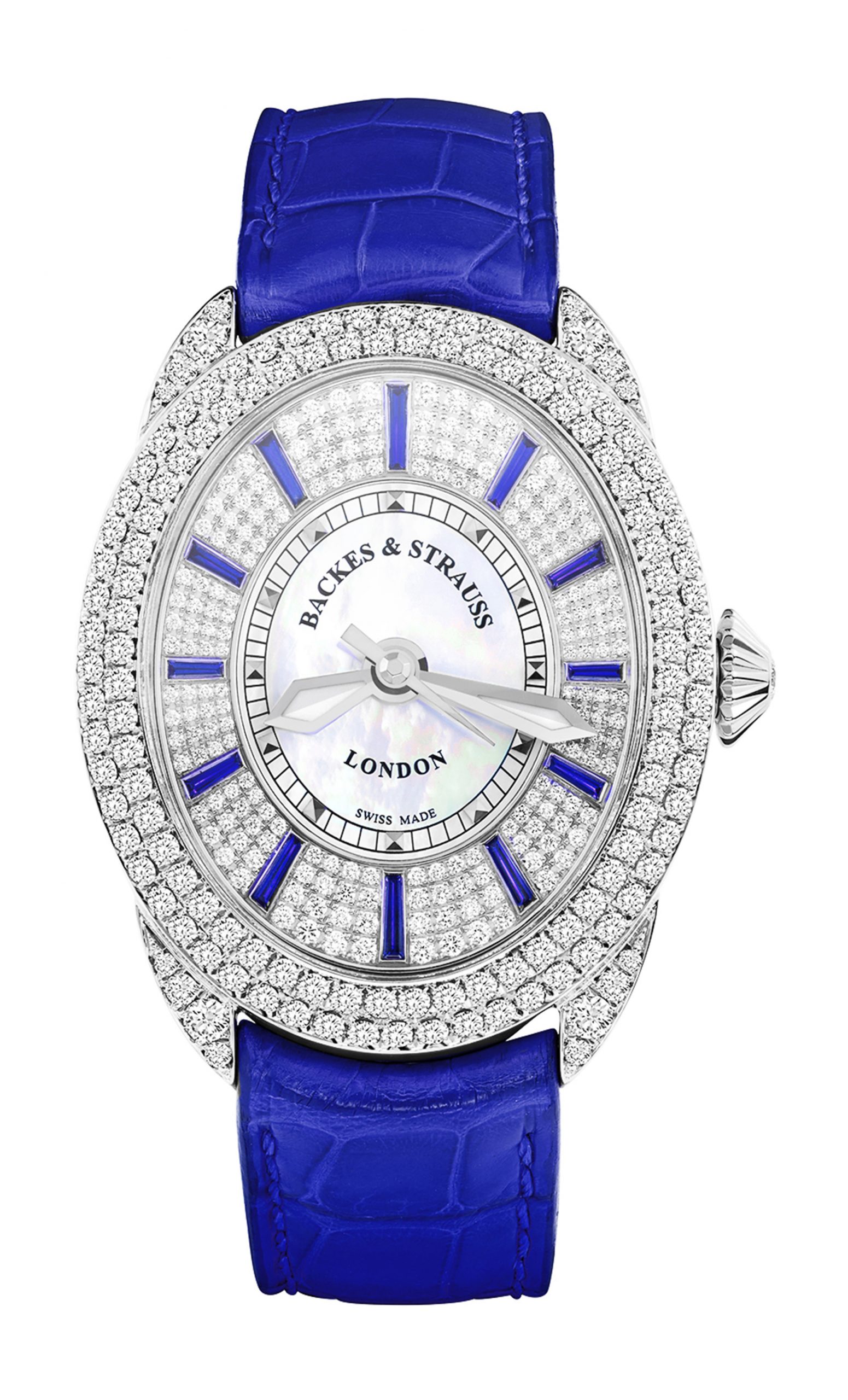 Backes & Strauss Regent Blue Velvet 3643 luxury timepiece - detailed view