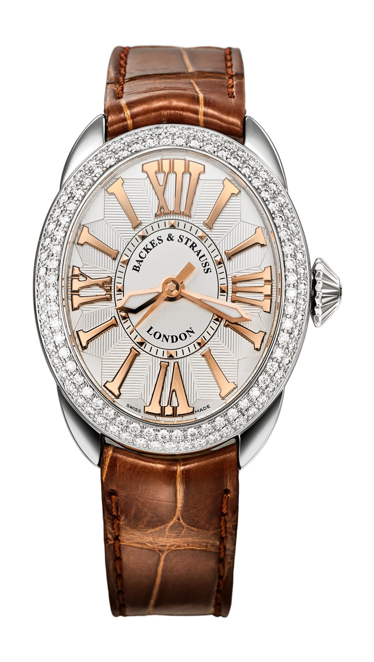 Backes & Strauss Regent Steel 3643 SP luxury timepiece - detailed view