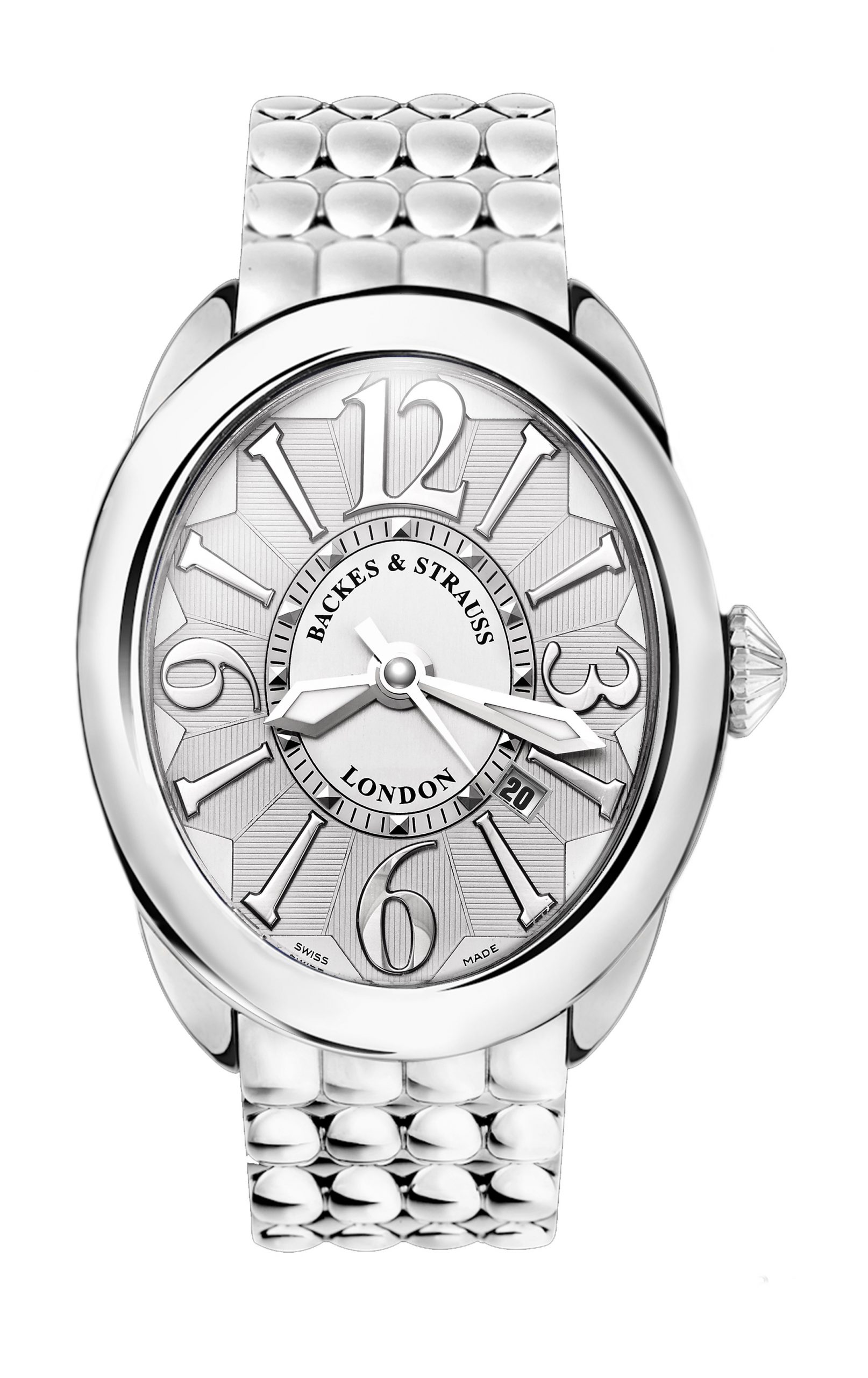 Backes & Strauss Regent Steel 4047 luxury timepiece - detailed view
