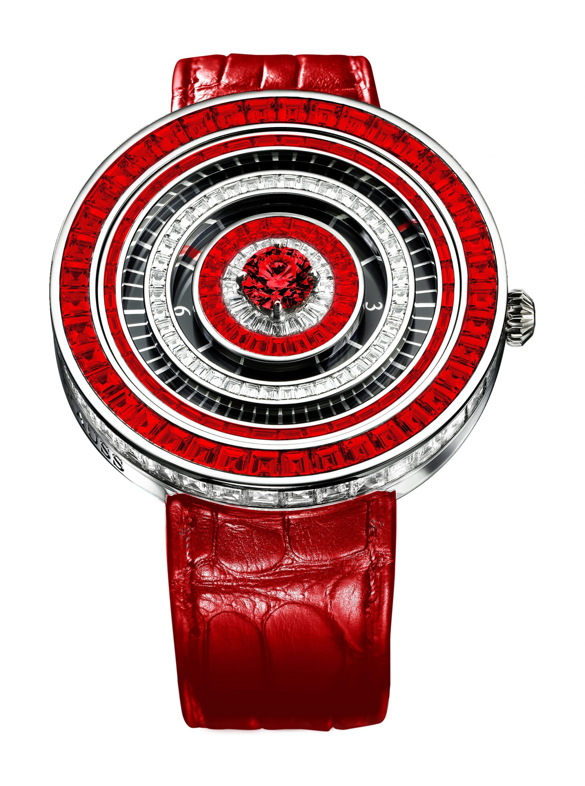 Backes & Strauss Royal Jester Red Rose 36 luxury timepiece - detailed view